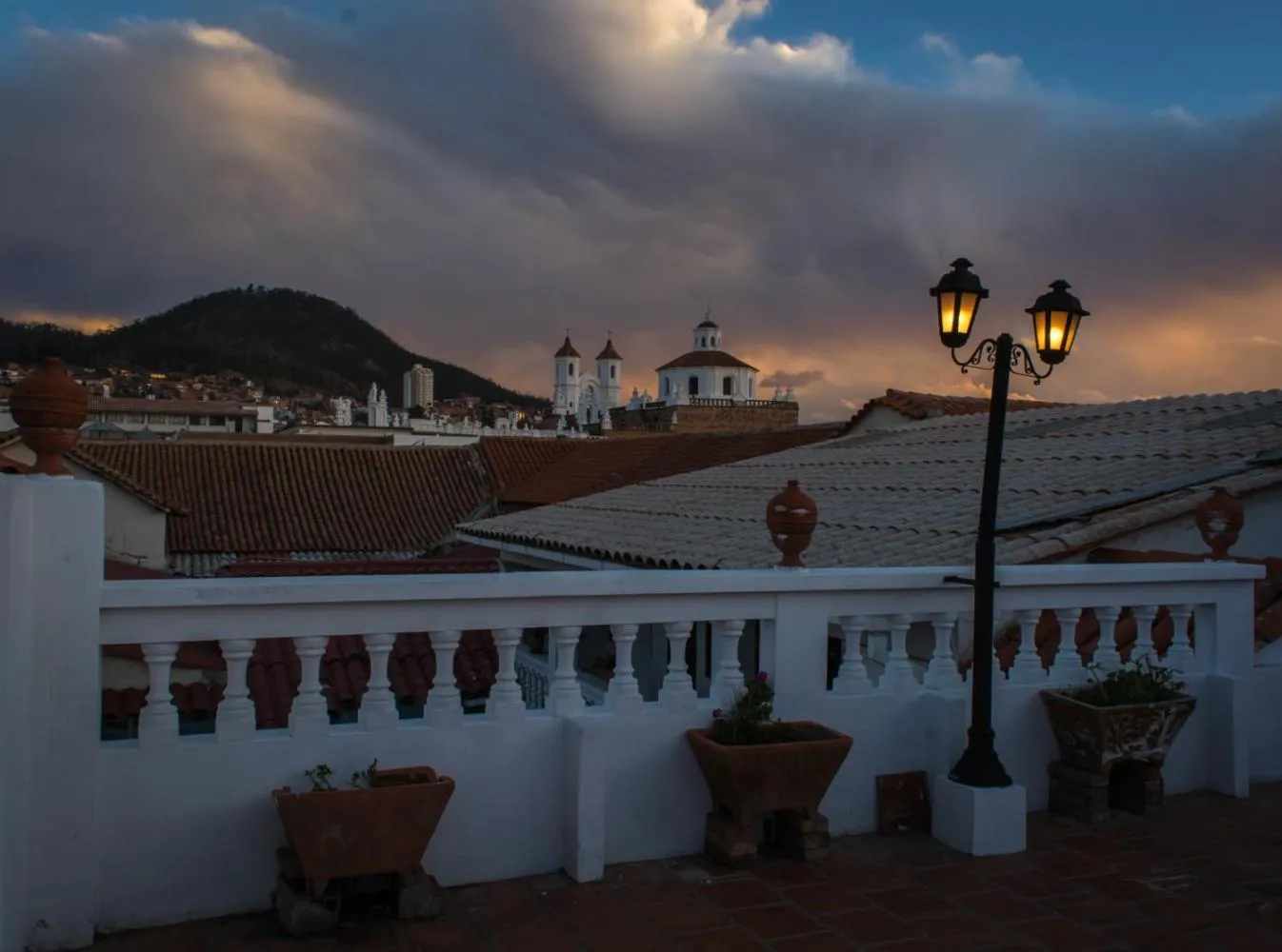 Sunset in Hostal Sucre