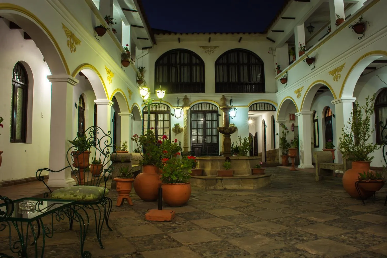 Patio in Hostal Sucre