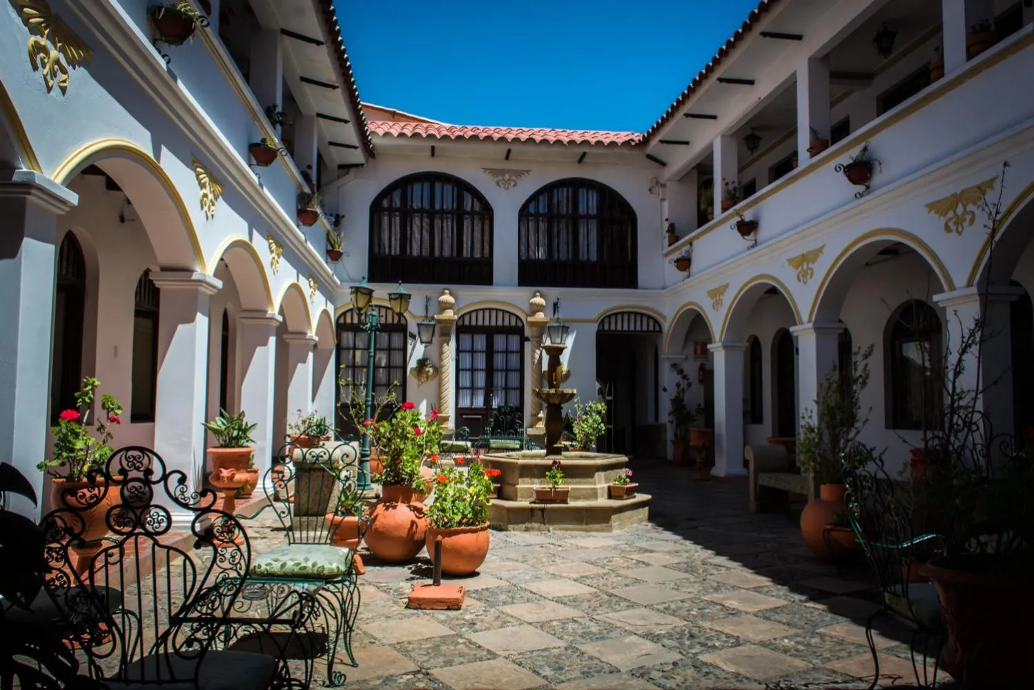 Patio in Hostal Sucre