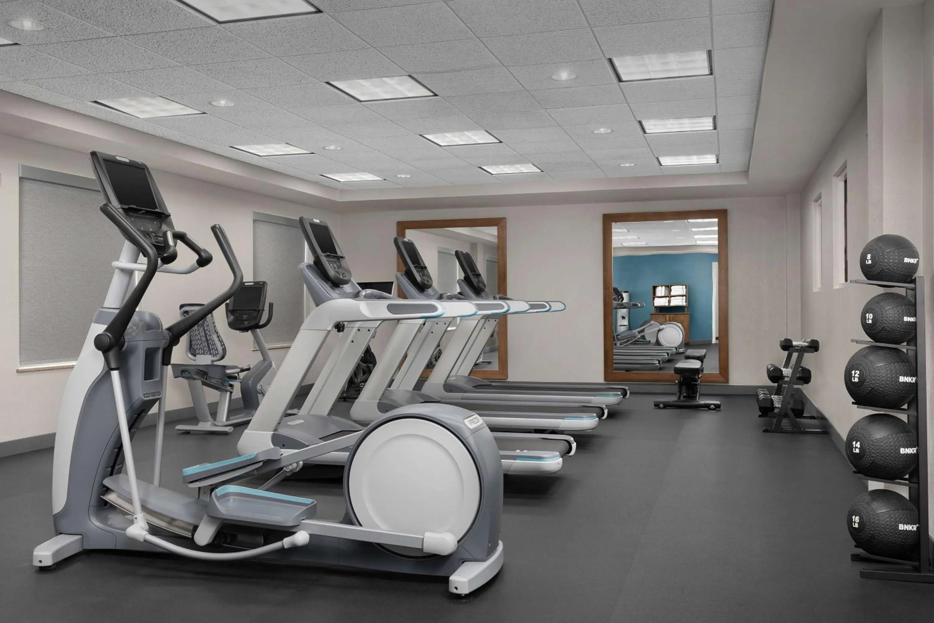 Fitness centre/facilities in Hampton Inn & Suites Durham North I-85