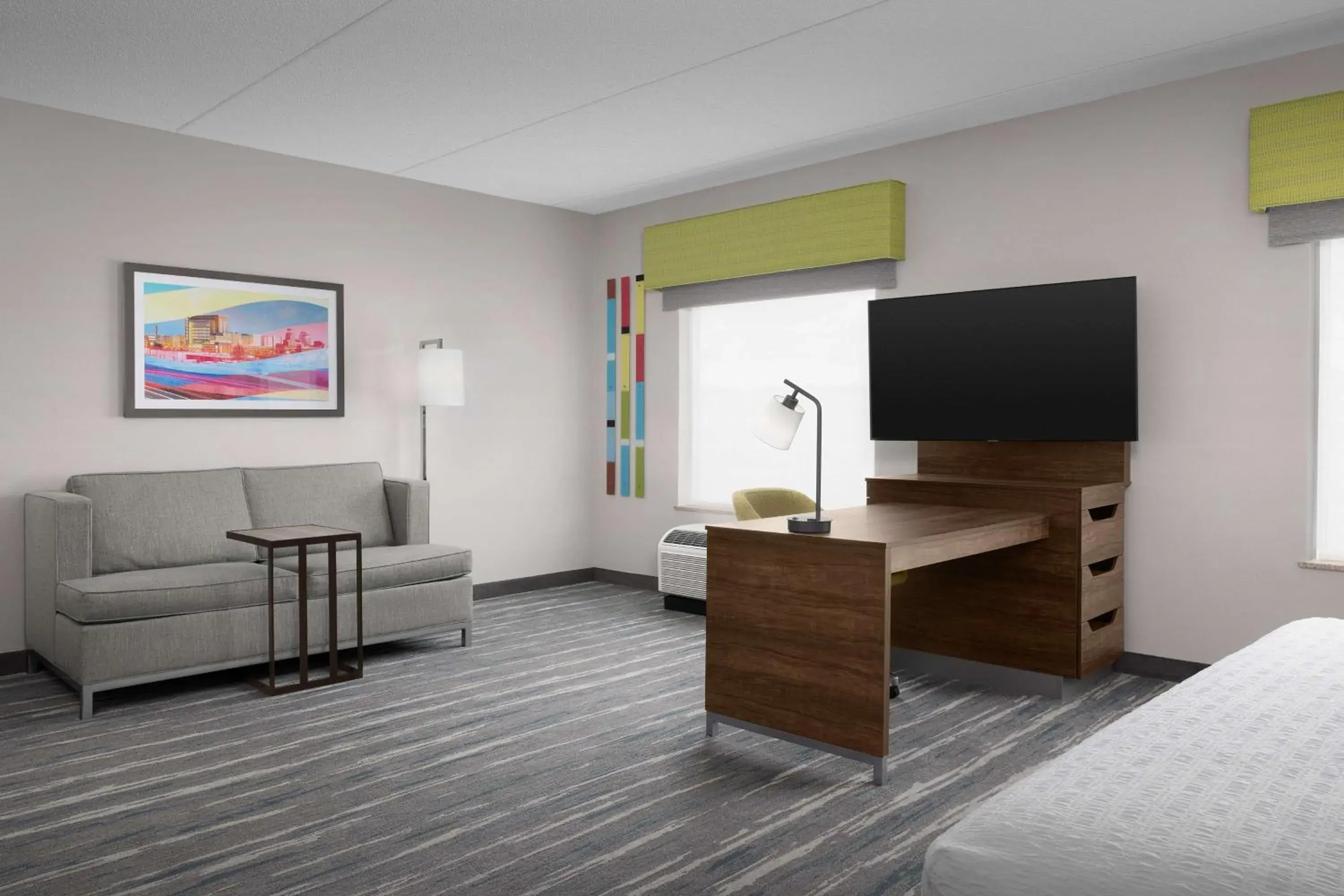 Living room, Bed in Hampton Inn & Suites Durham North I-85 Living room, Bed in Hampton Inn & Suites Durham North I-85