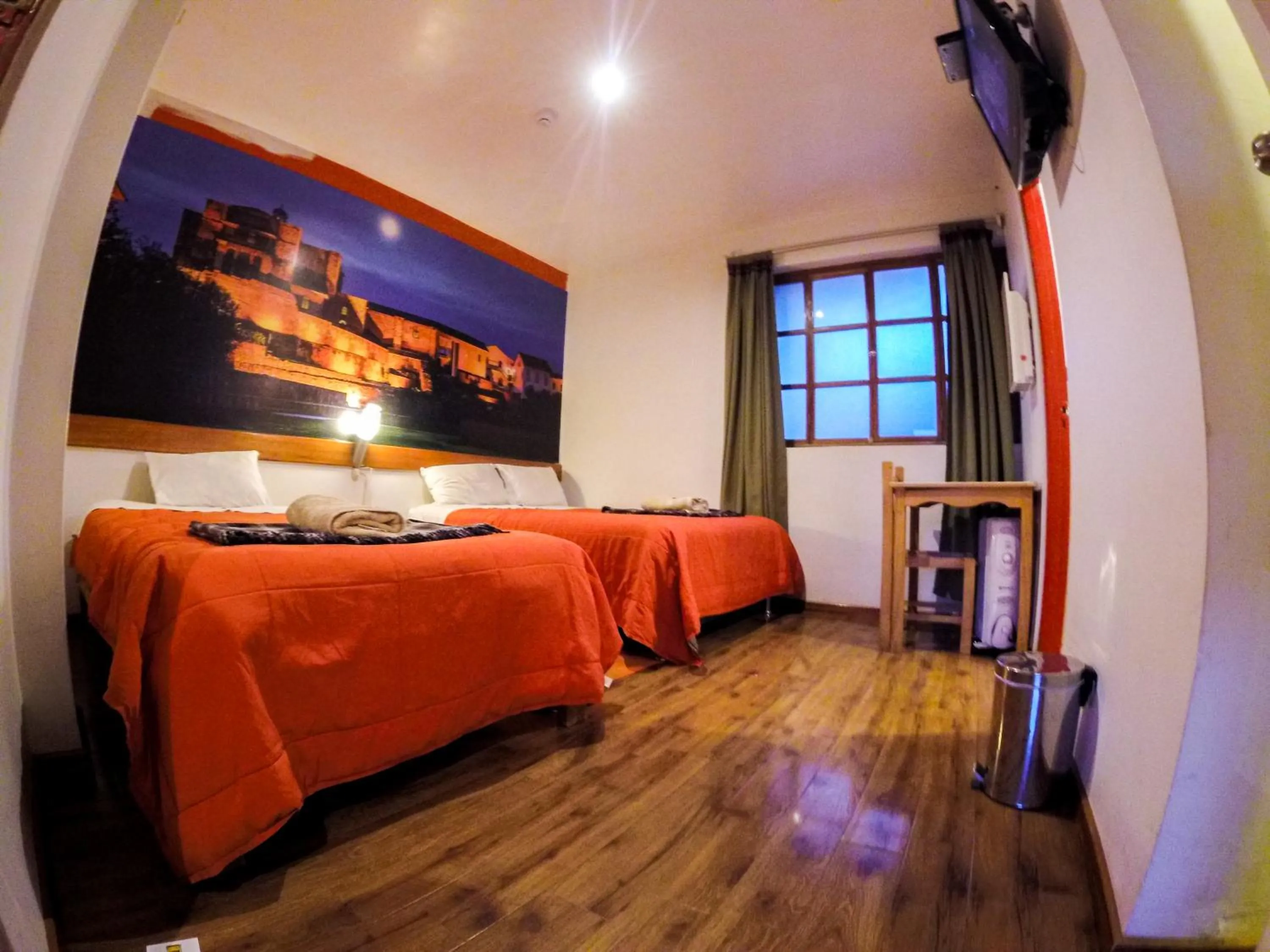 Steam room, Bed in Net House Cusco