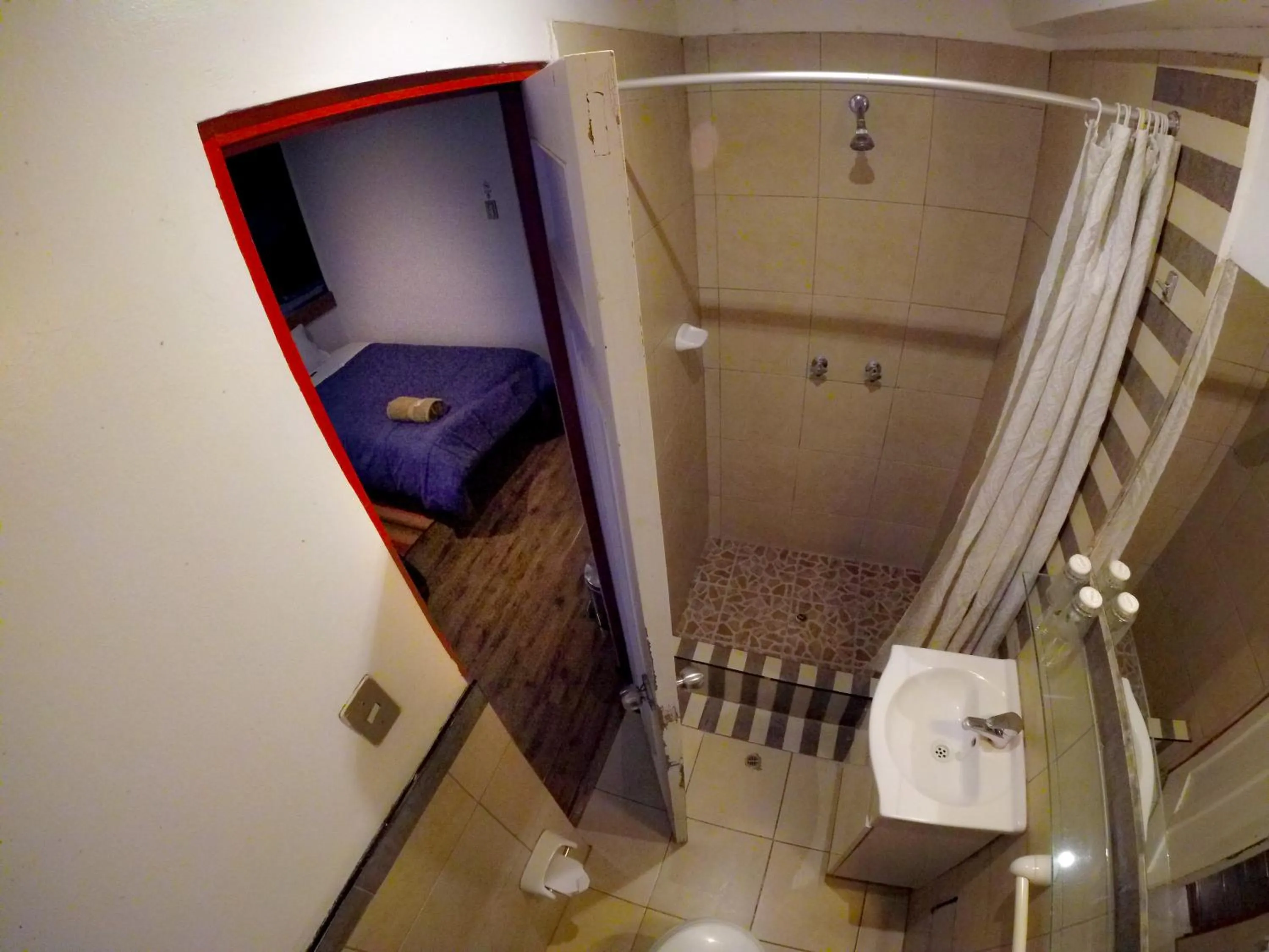 Shower in Net House Cusco