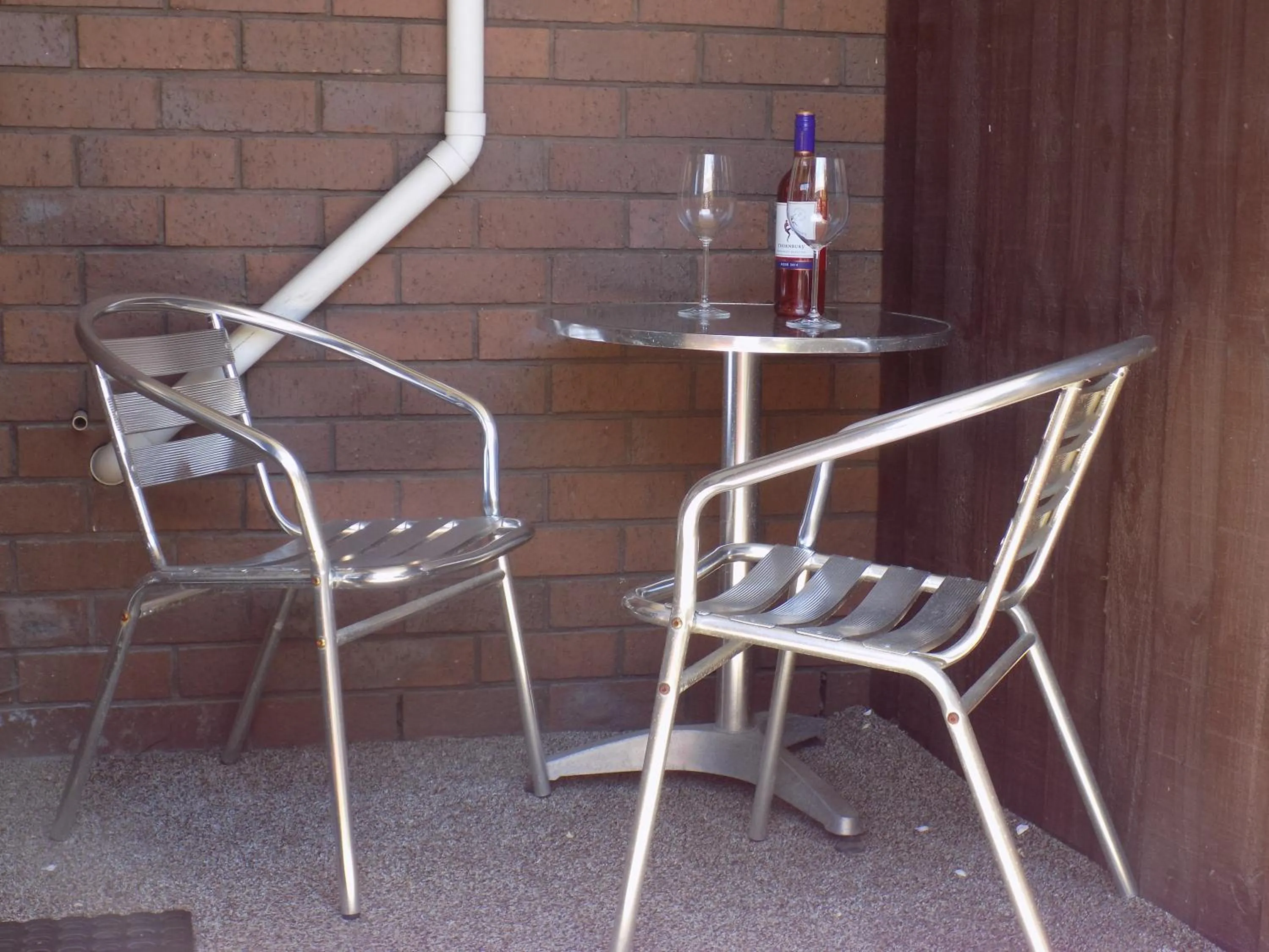 Patio in Garden City Motel