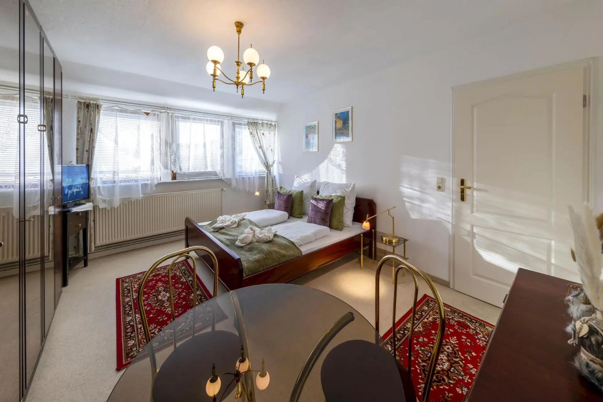 Bed in Bei Ulbrichs Hotel garni & Catering