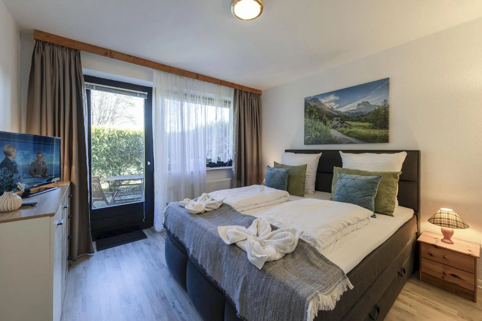 Bed in Bei Ulbrichs Hotel garni & Catering