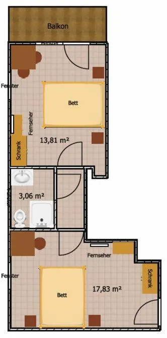 Floor plan in Gasthaus Steinberg