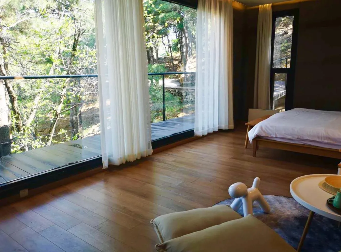 View (from property/room), Bed in Home of the Great Wall