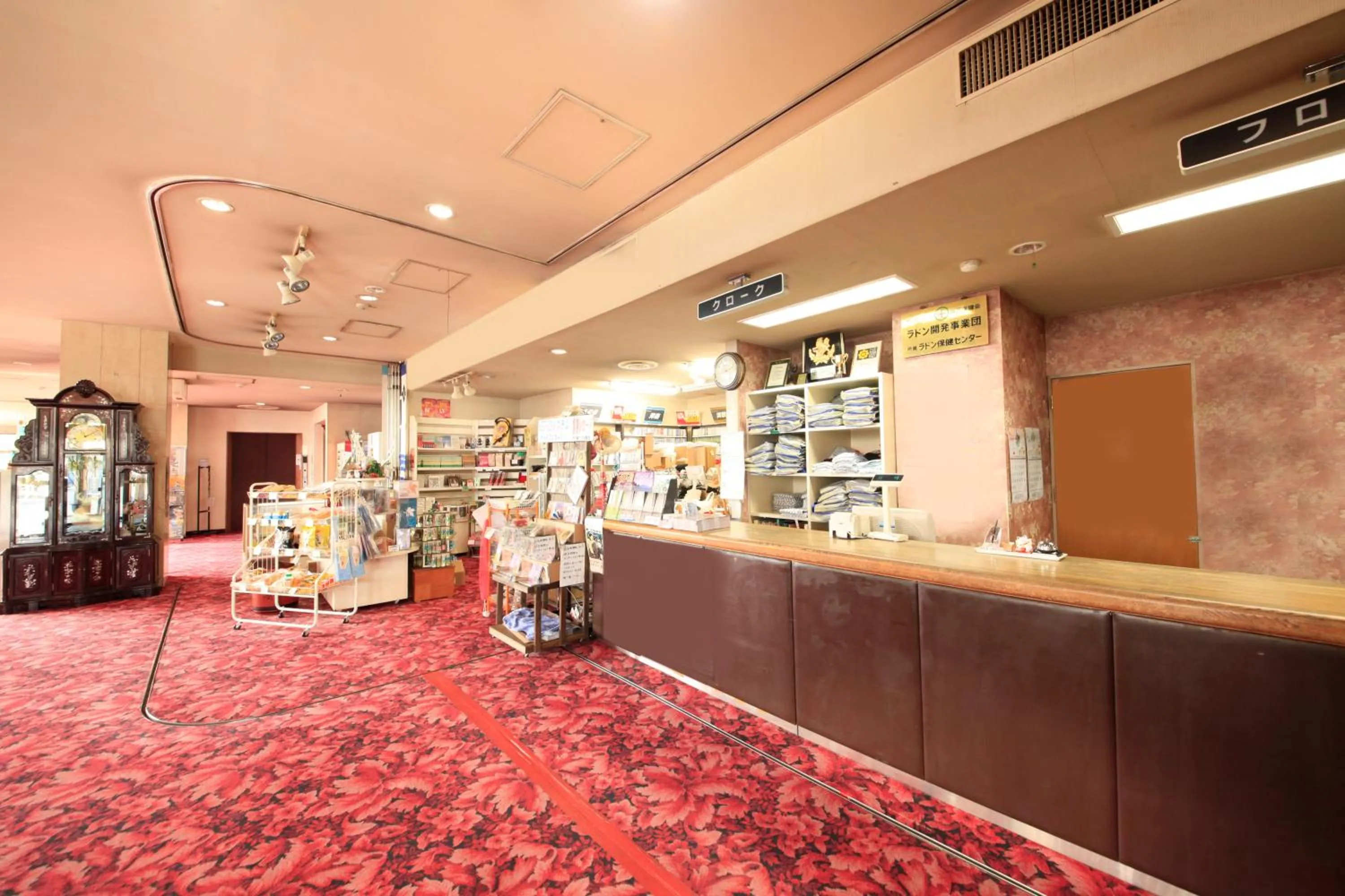 Lobby or reception in 吸う温泉 湯治の宿 竜王ラドン温泉 湯ーとぴあ