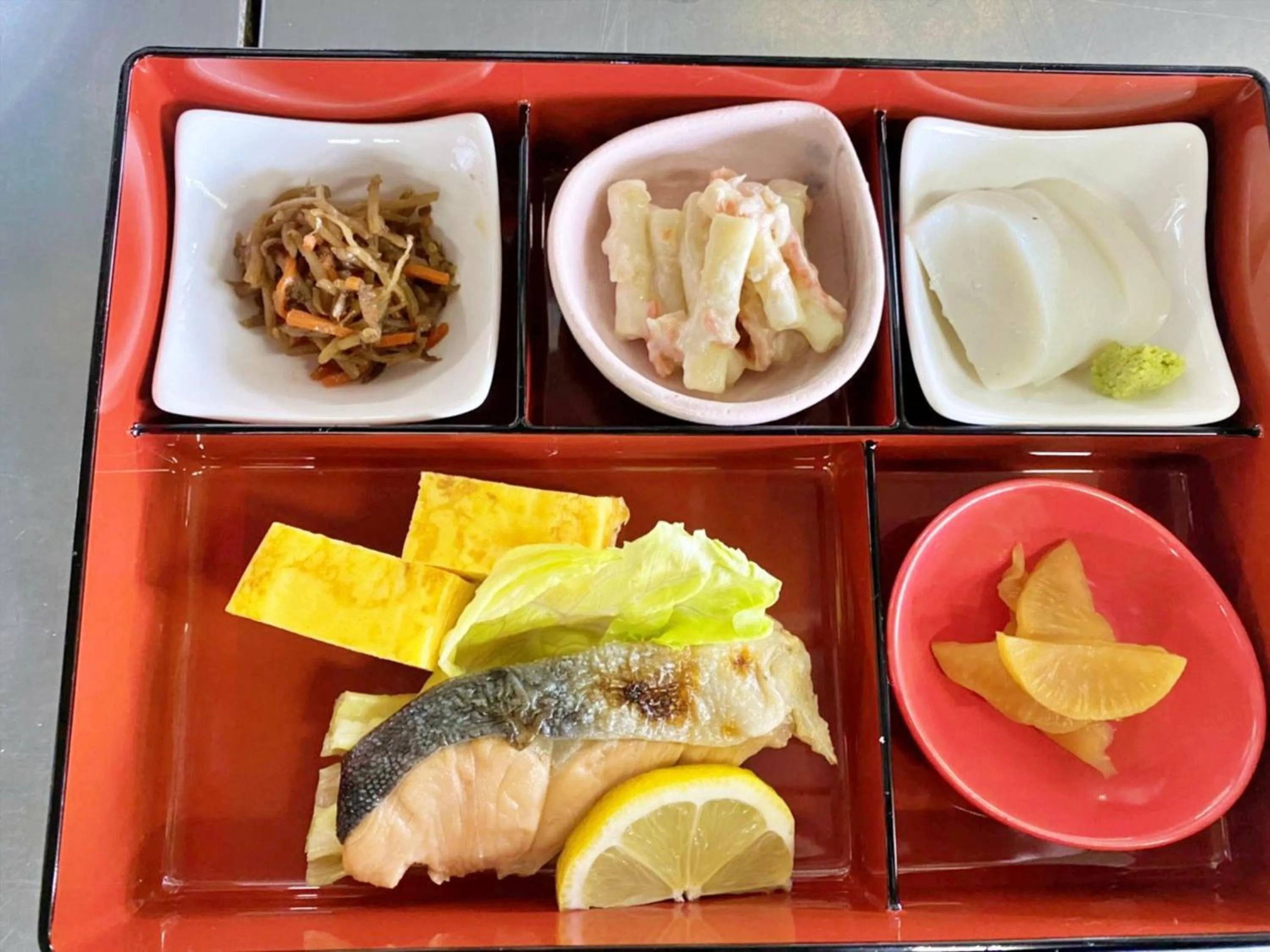 Breakfast in 吸う温泉 湯治の宿 竜王ラドン温泉 湯ーとぴあ