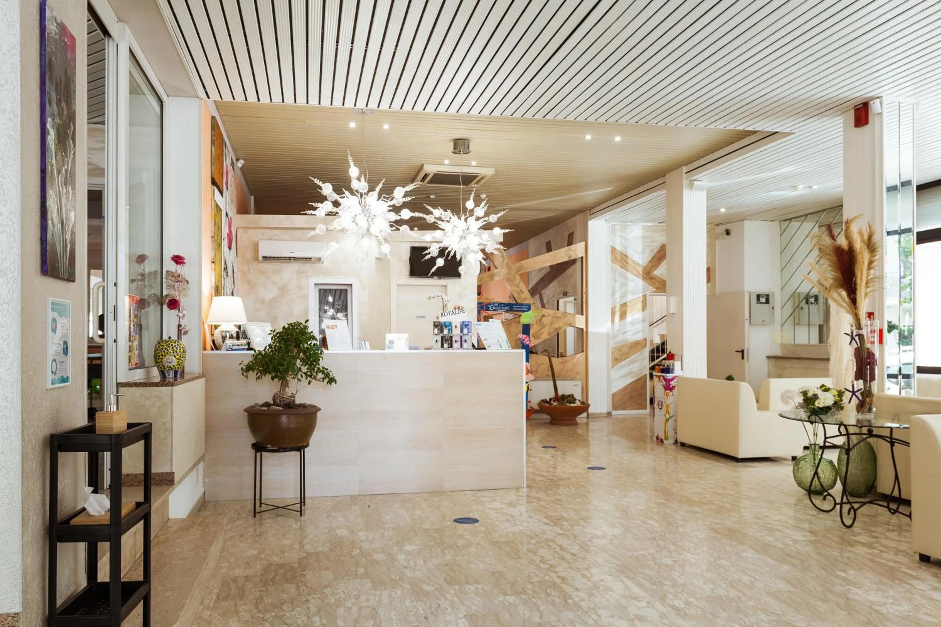 Lobby or reception in Hotel al Nuovo Porto
