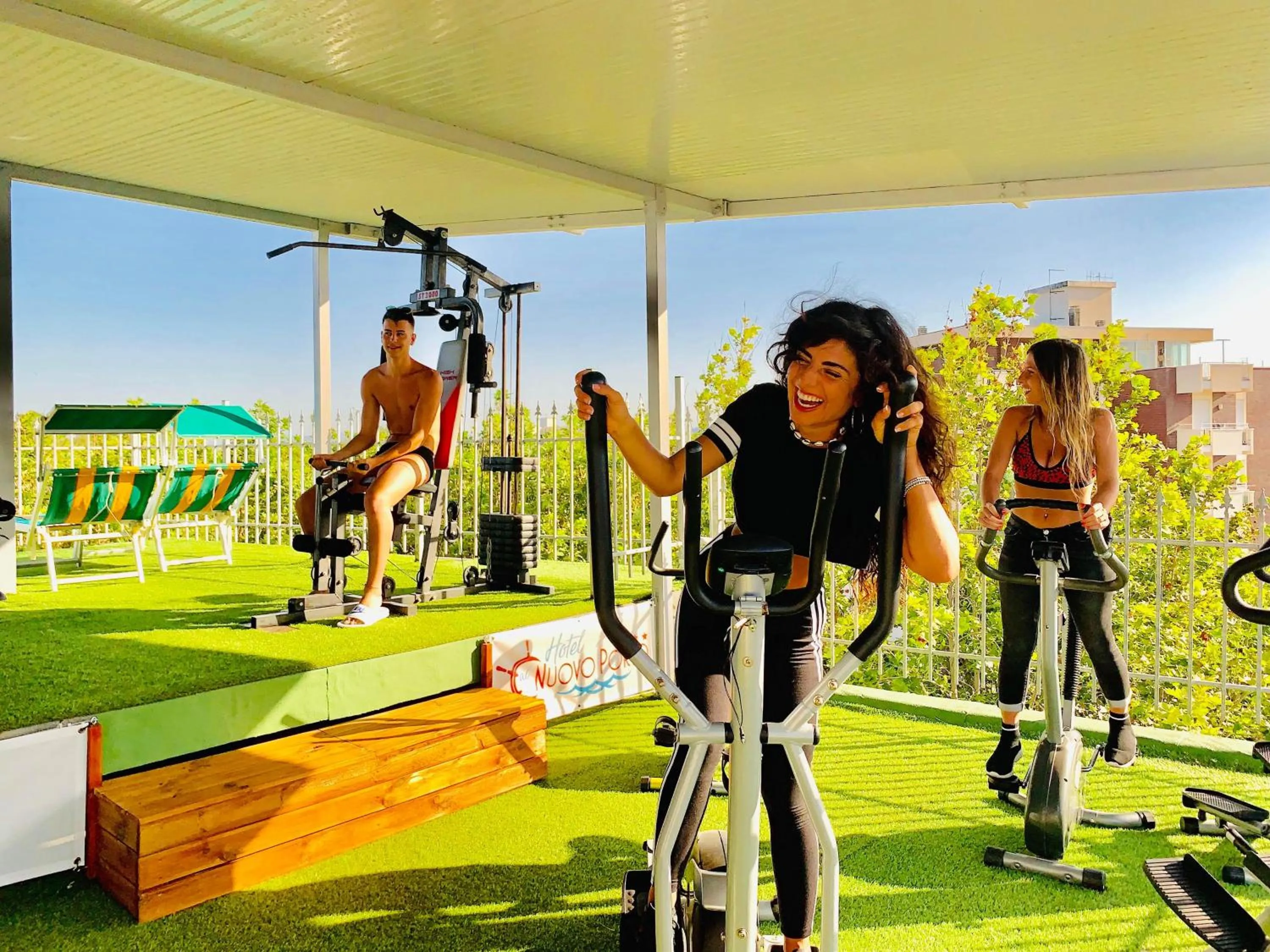 Fitness centre/facilities in Hotel al Nuovo Porto