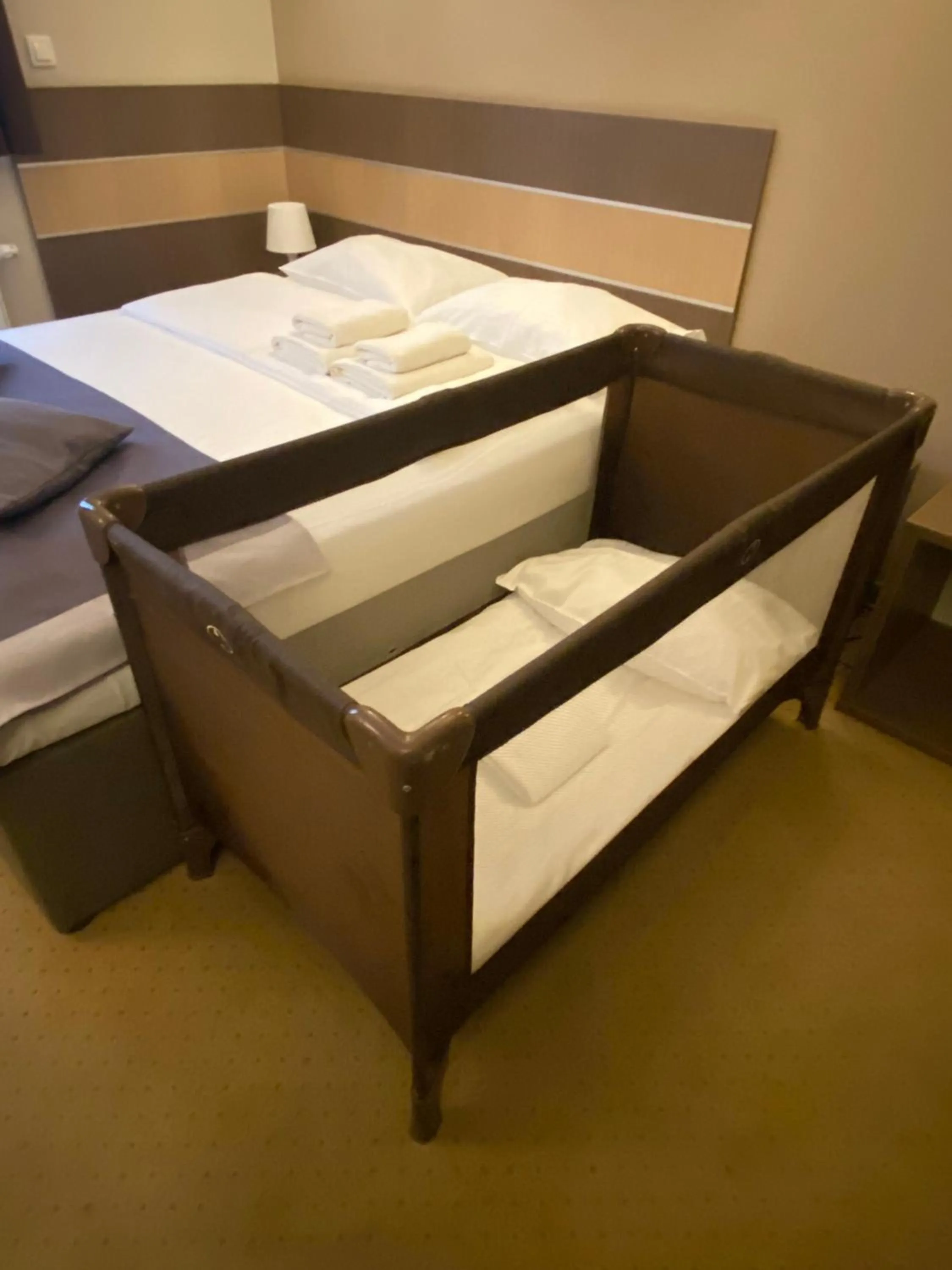 Bed in Hotel Sleep Wrocław