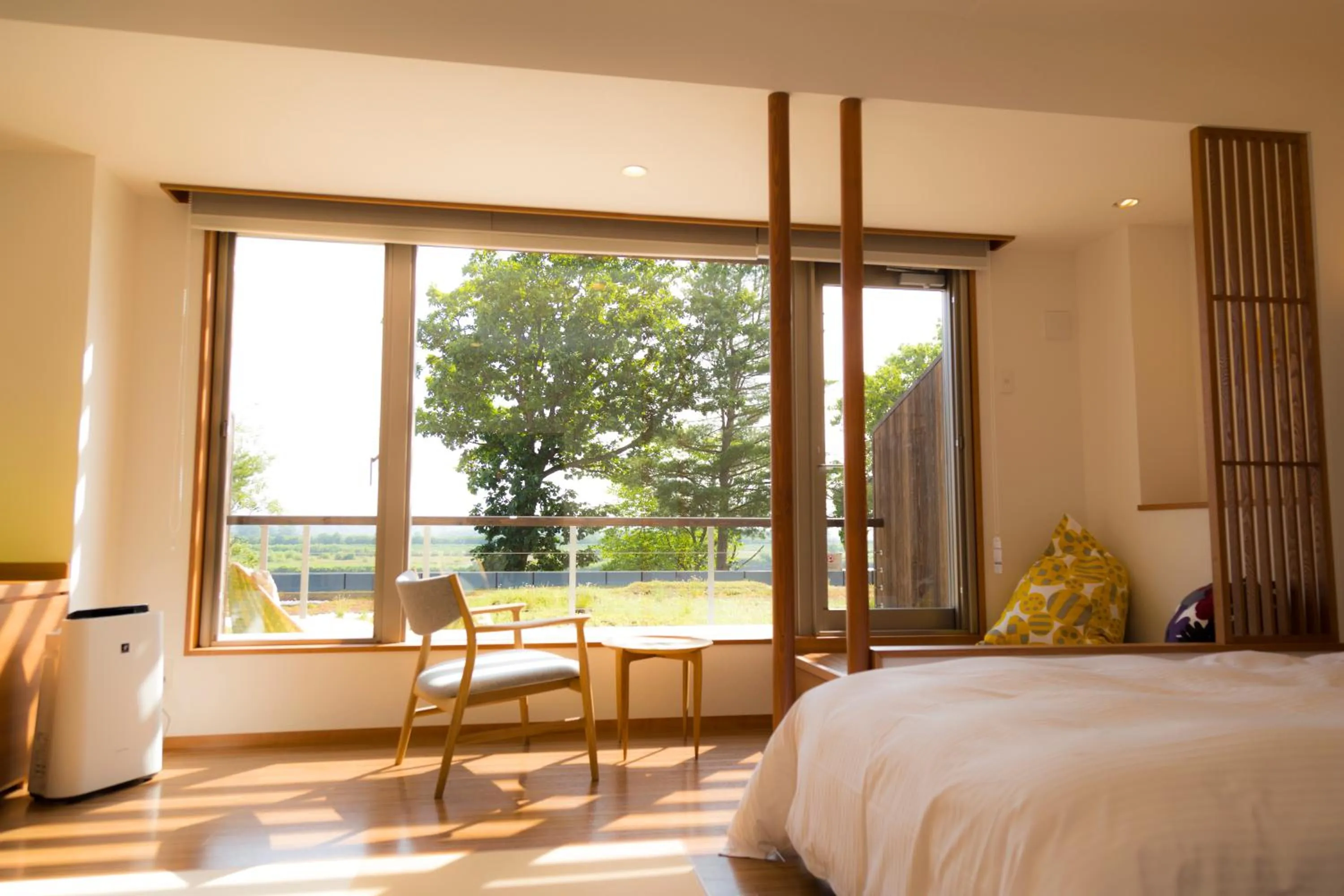 Photo of the whole room, Bed in Kangetsuen