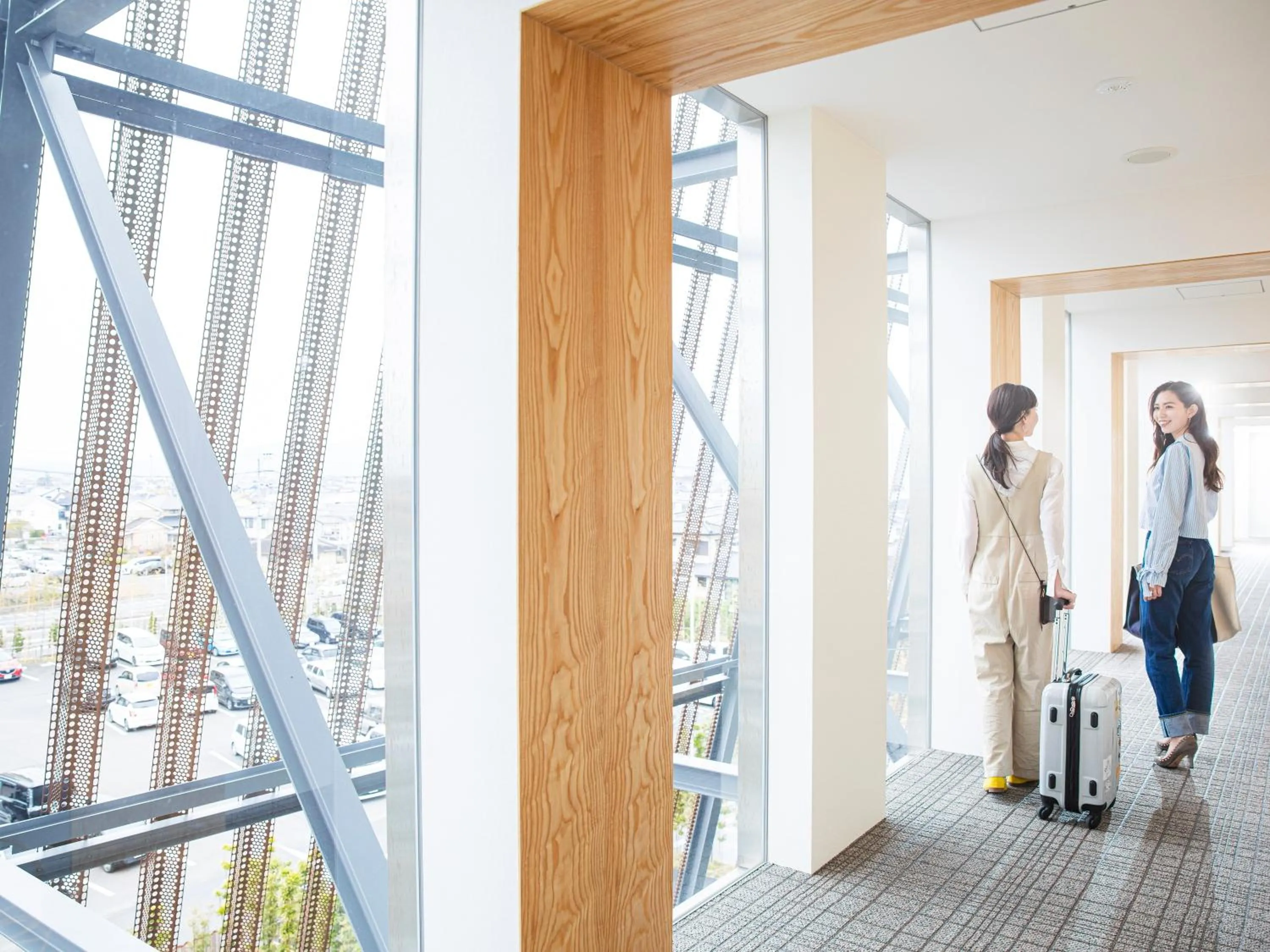 People in Garden Terrace Saga Hotel & Resorts