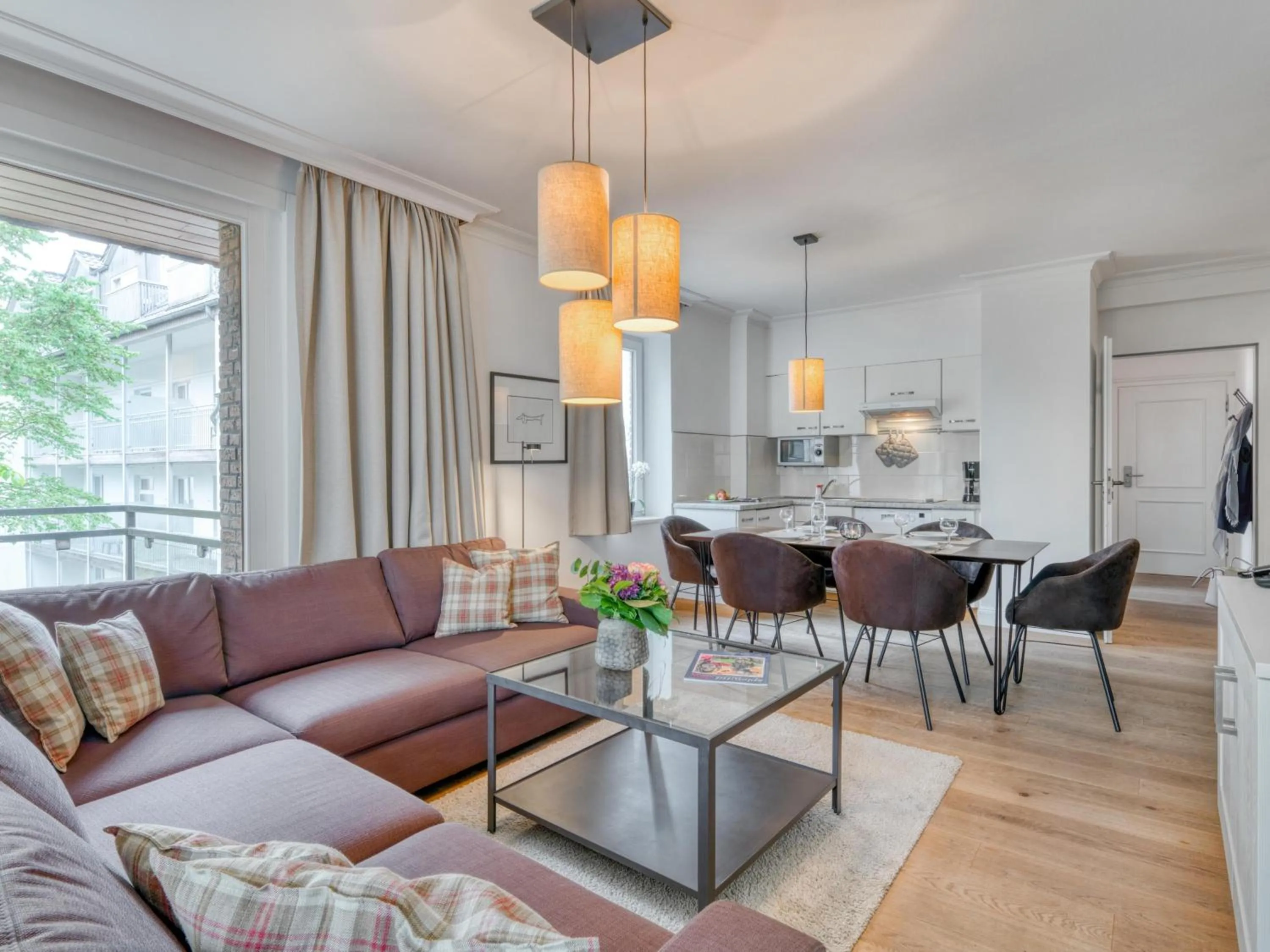 Kitchen or kitchenette in Appartement-Hotel Timmendorfer Strand