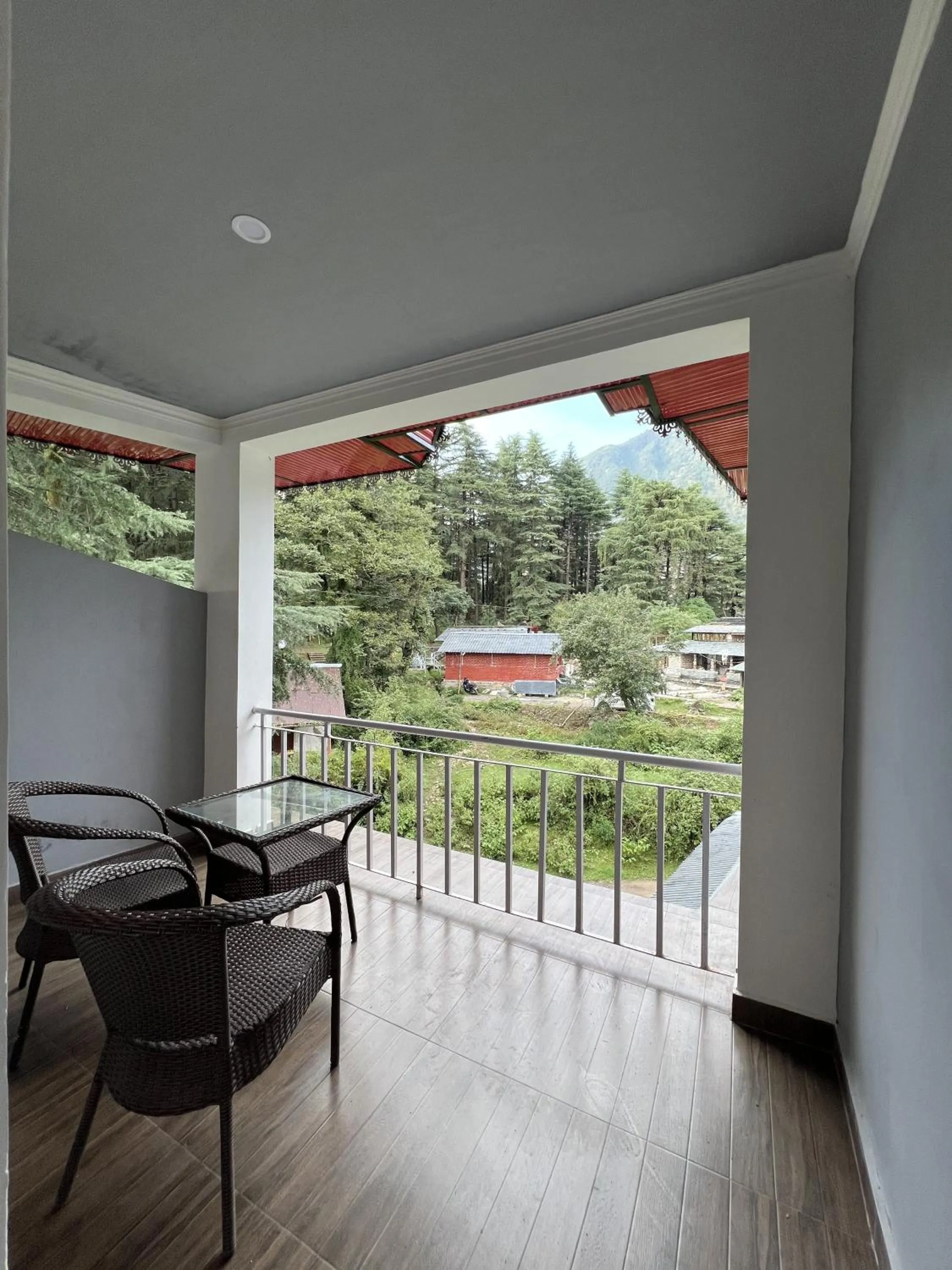 Balcony/Terrace in Himtrek Stays,Mcleodganj