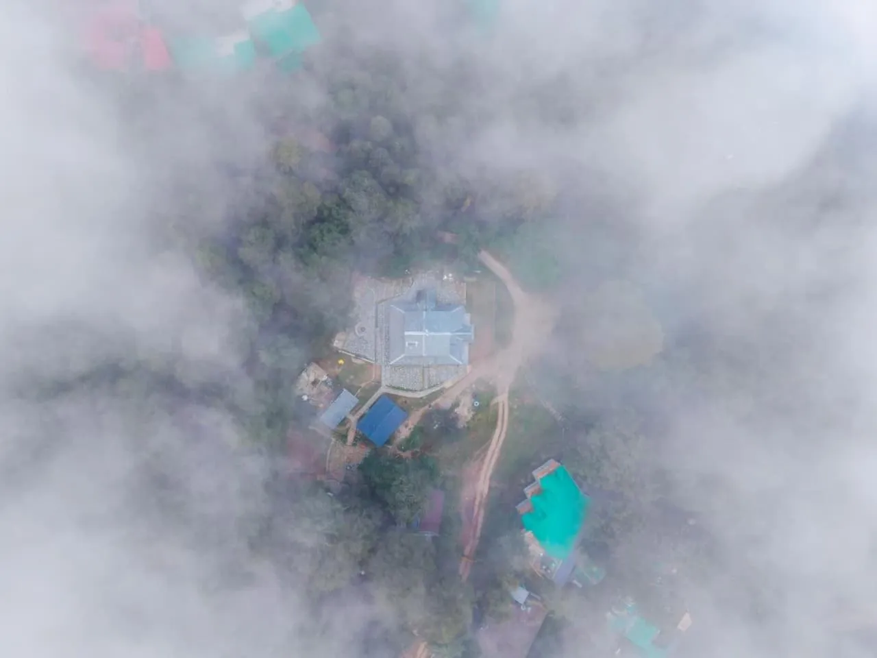 Bird's eye view in Himtrek Stays,Mcleodganj