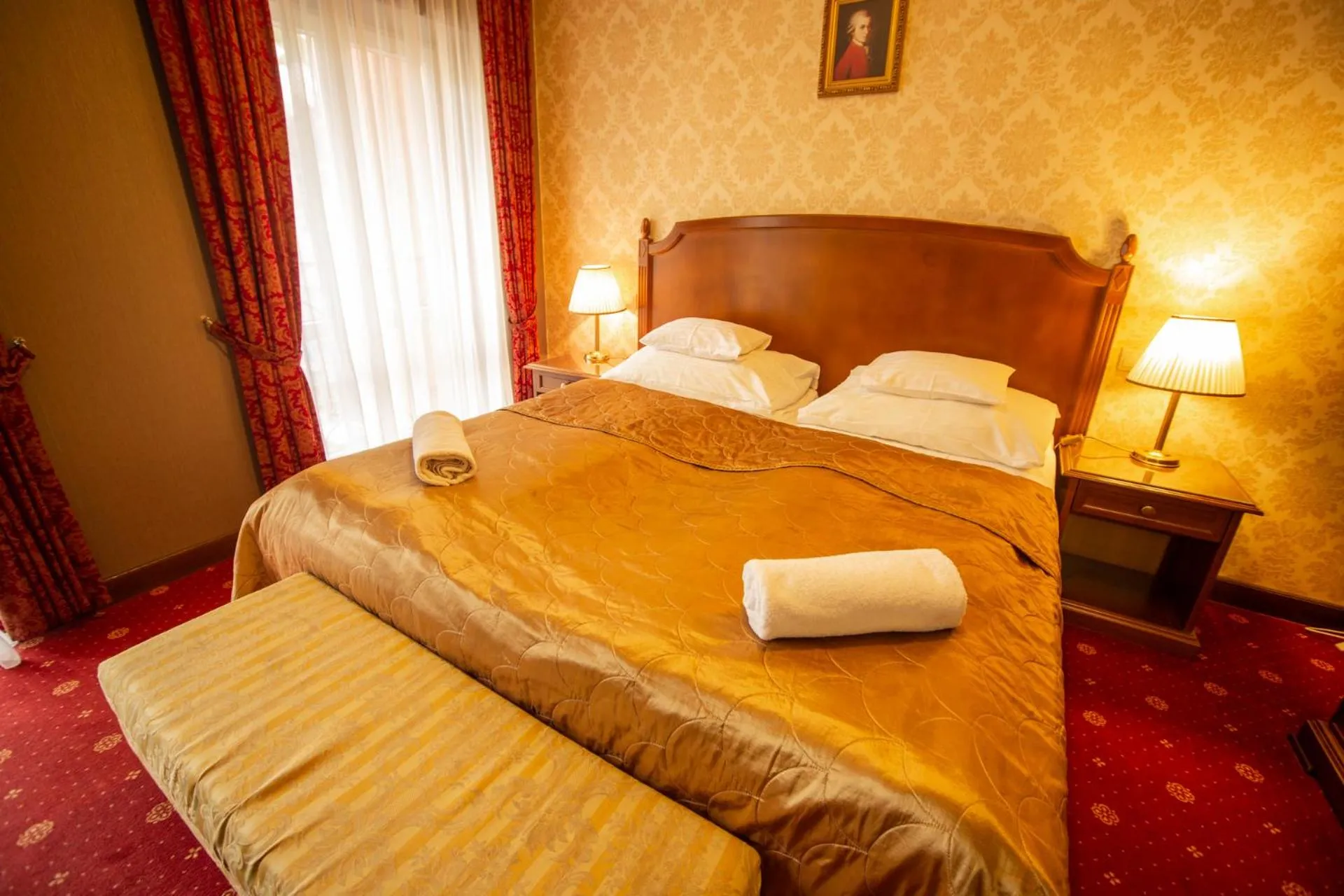 Bed in Mozart Hotel