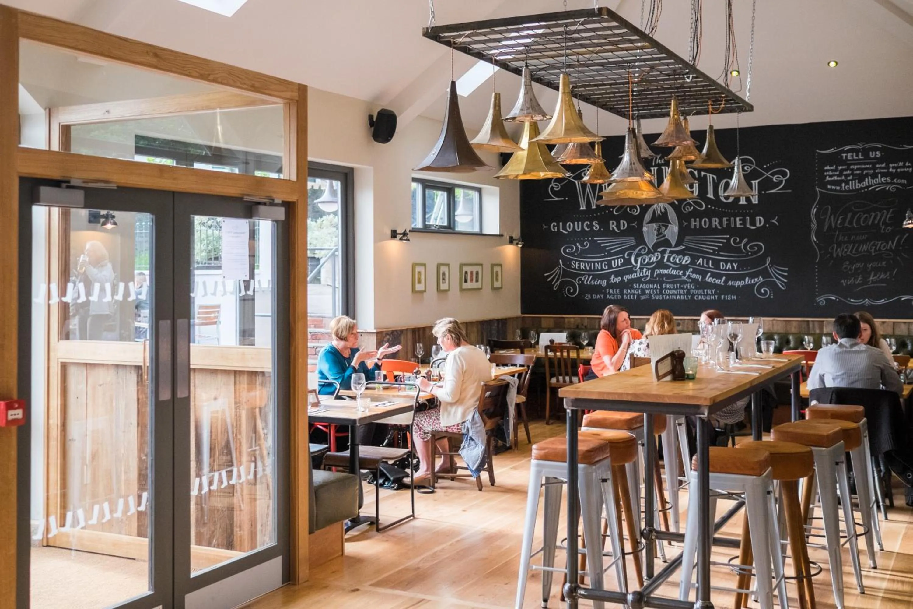 Dining area in The Wellington