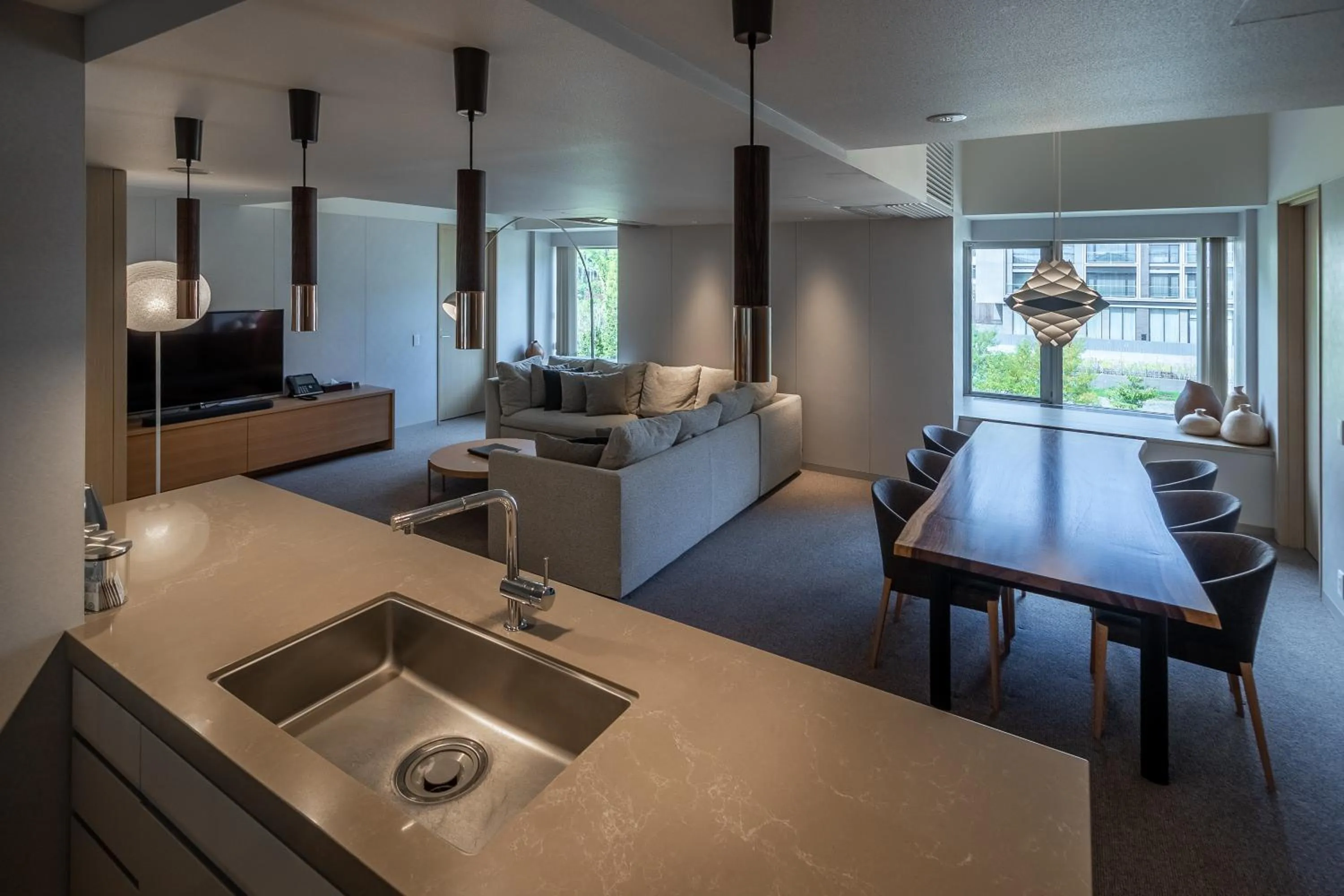 Living room in The Maples Niseko