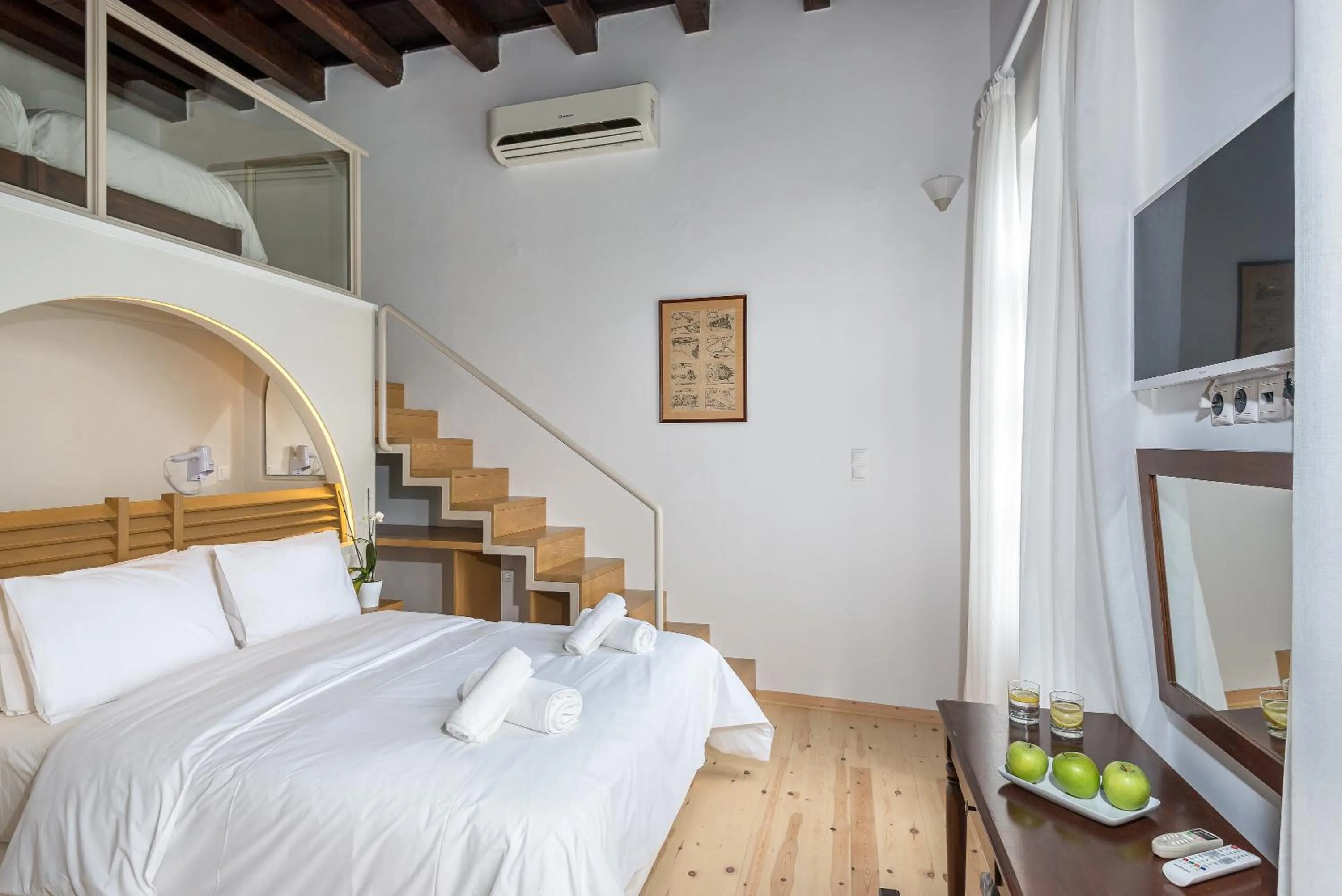 Bed in Hotel Amphora