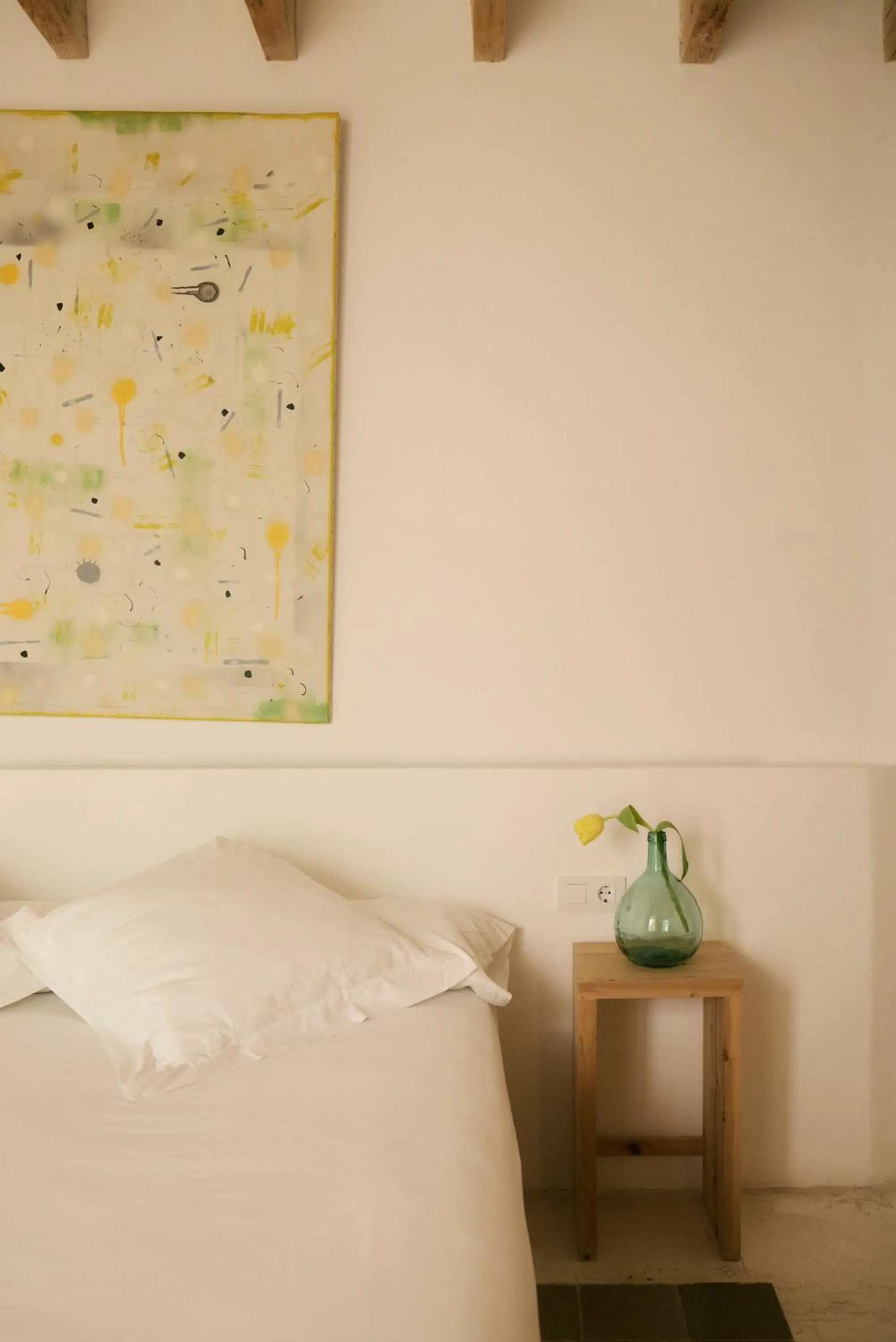 Bed in Hotel Forn Nou