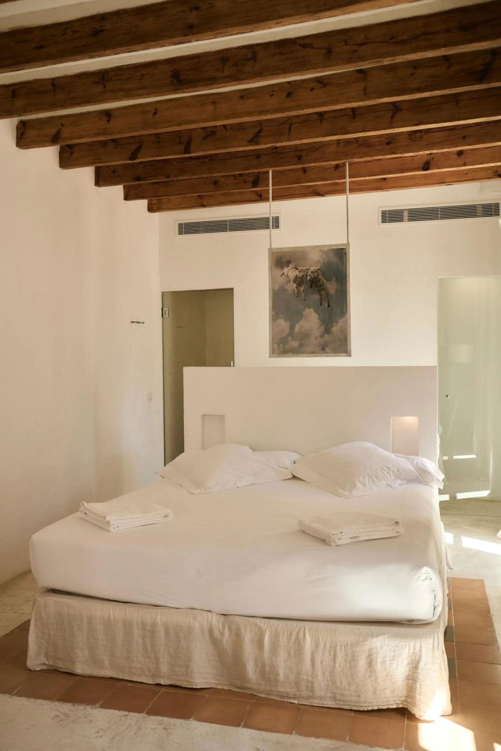 Bed in Hotel Forn Nou