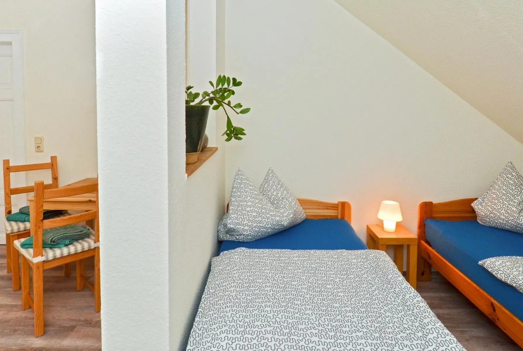 Bed in Ferienwohnung Hilbrecht