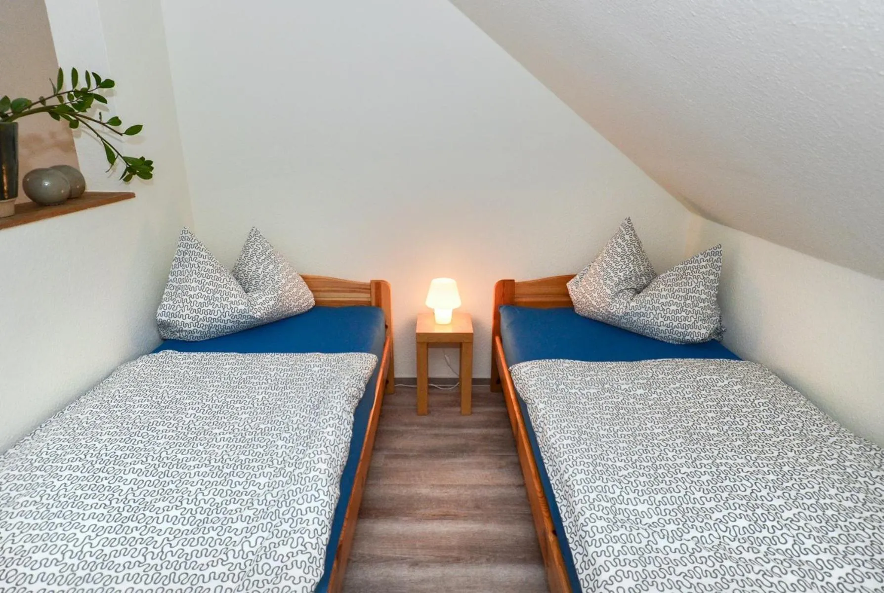 Bed in Ferienwohnung Hilbrecht