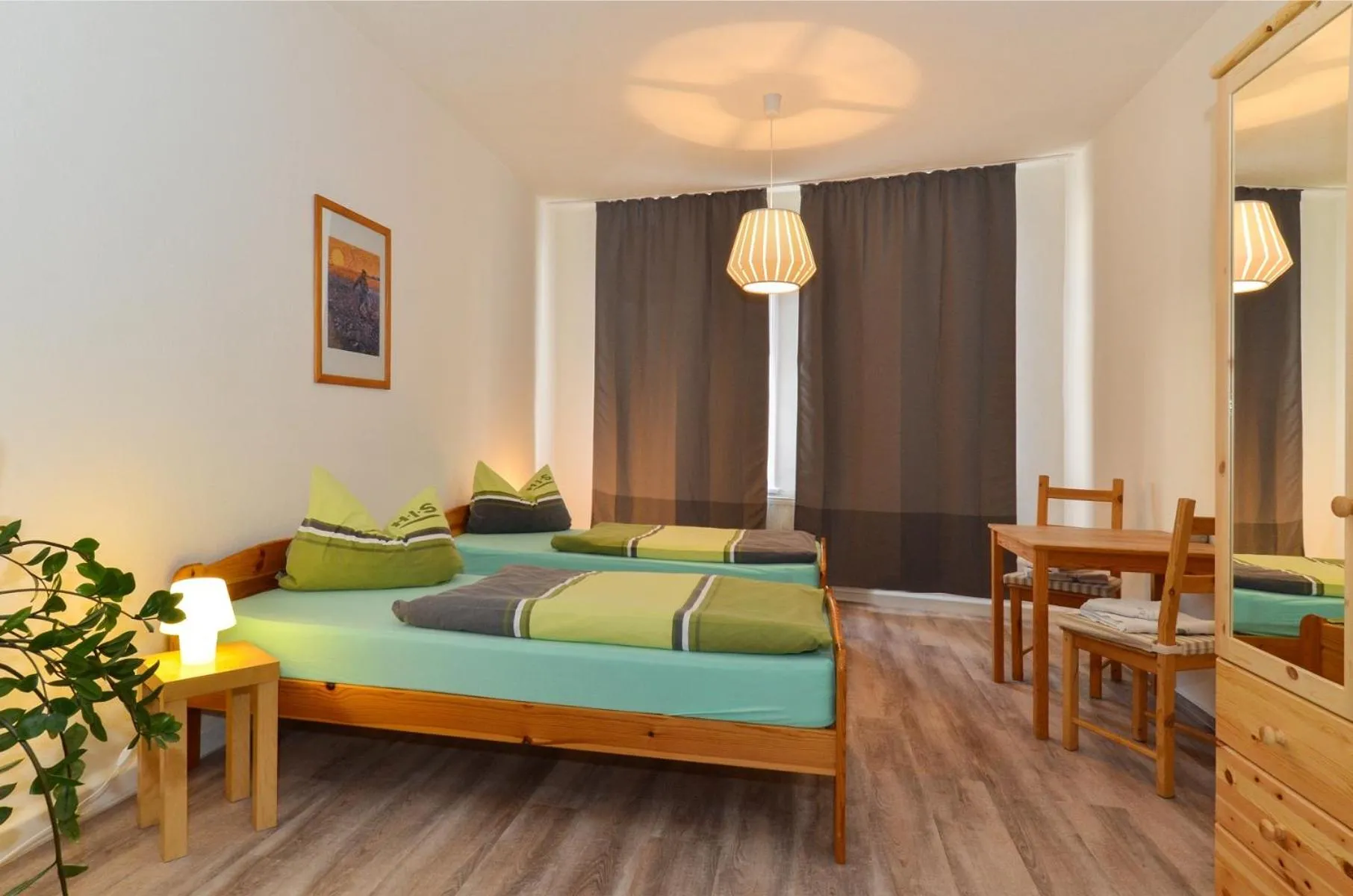 Bed in Ferienwohnung Hilbrecht