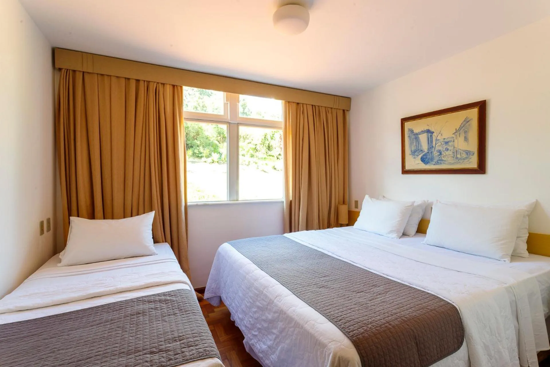 Bed in Grande Hotel de Ouro Preto - 80 ANOS