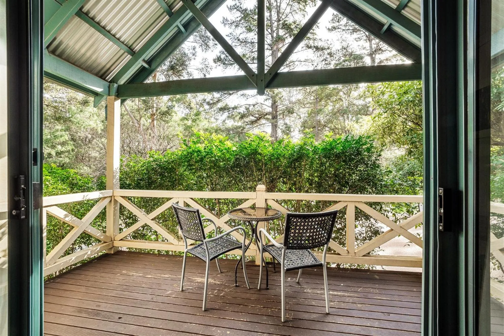 Patio in Heritage Trail Lodge