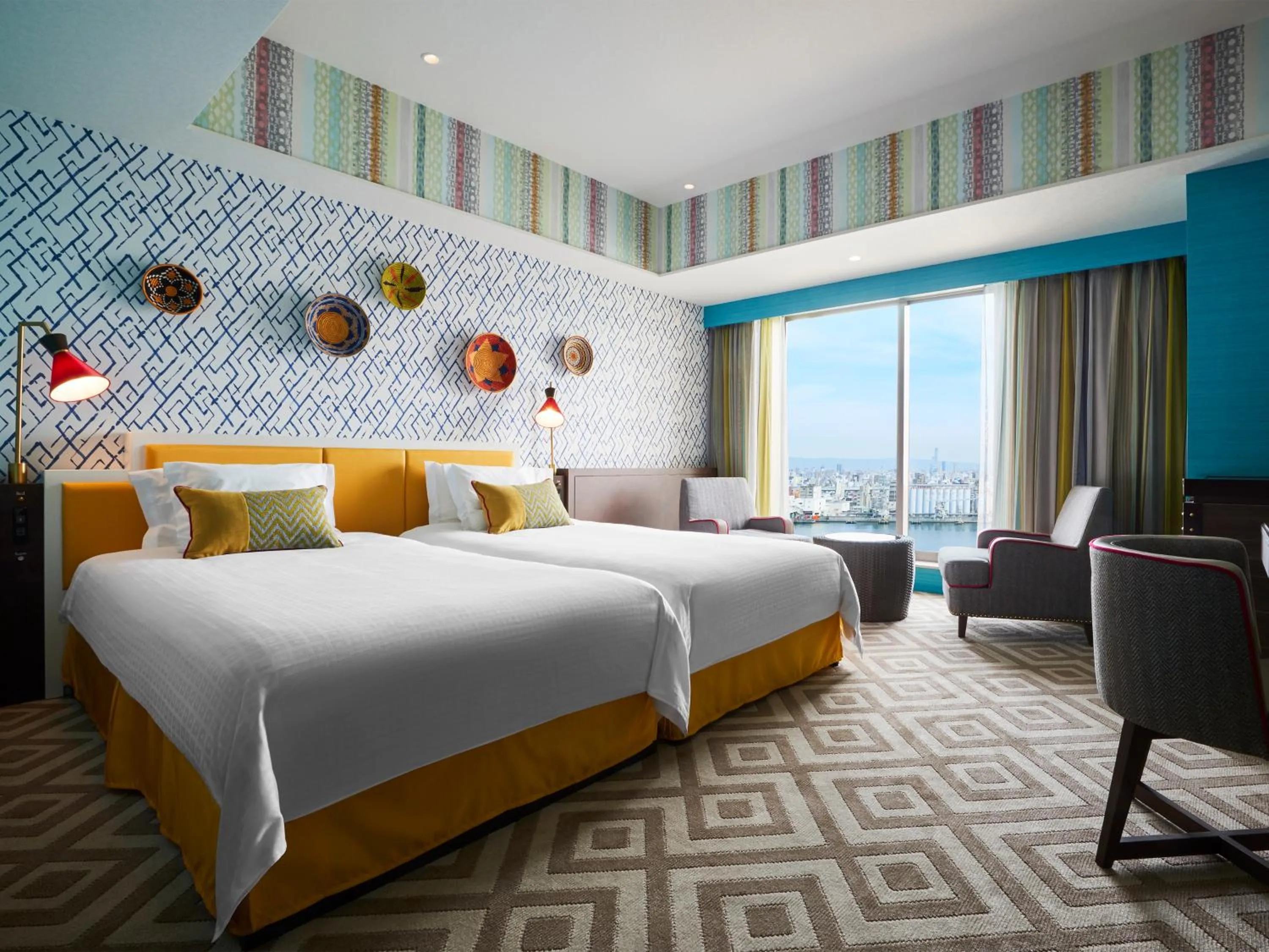 Bed in Hotel Universal Port