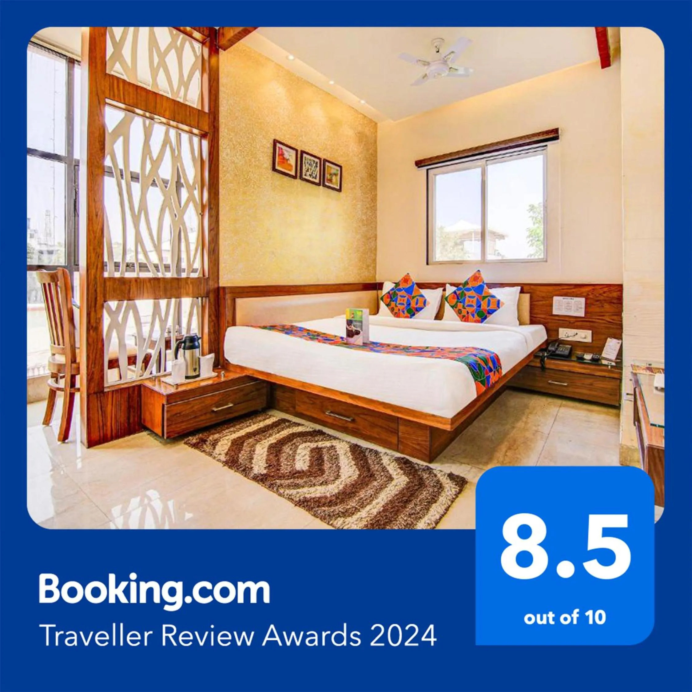 Bed in FabHotel The Khushi Regent