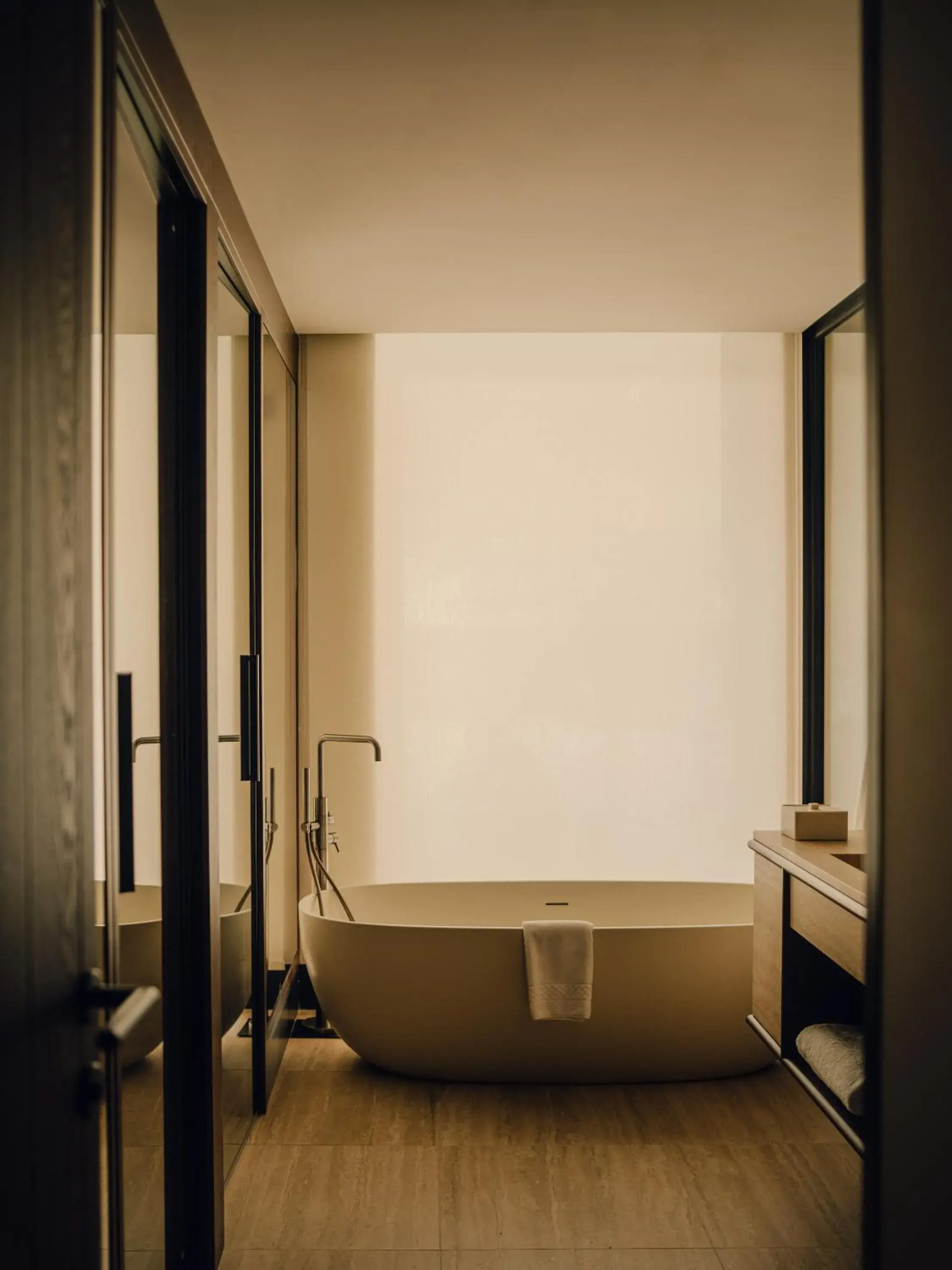 Bathroom, Bed in Aethos Hotel Monterosa Bathroom, Bed in Aethos Hotel Monterosa