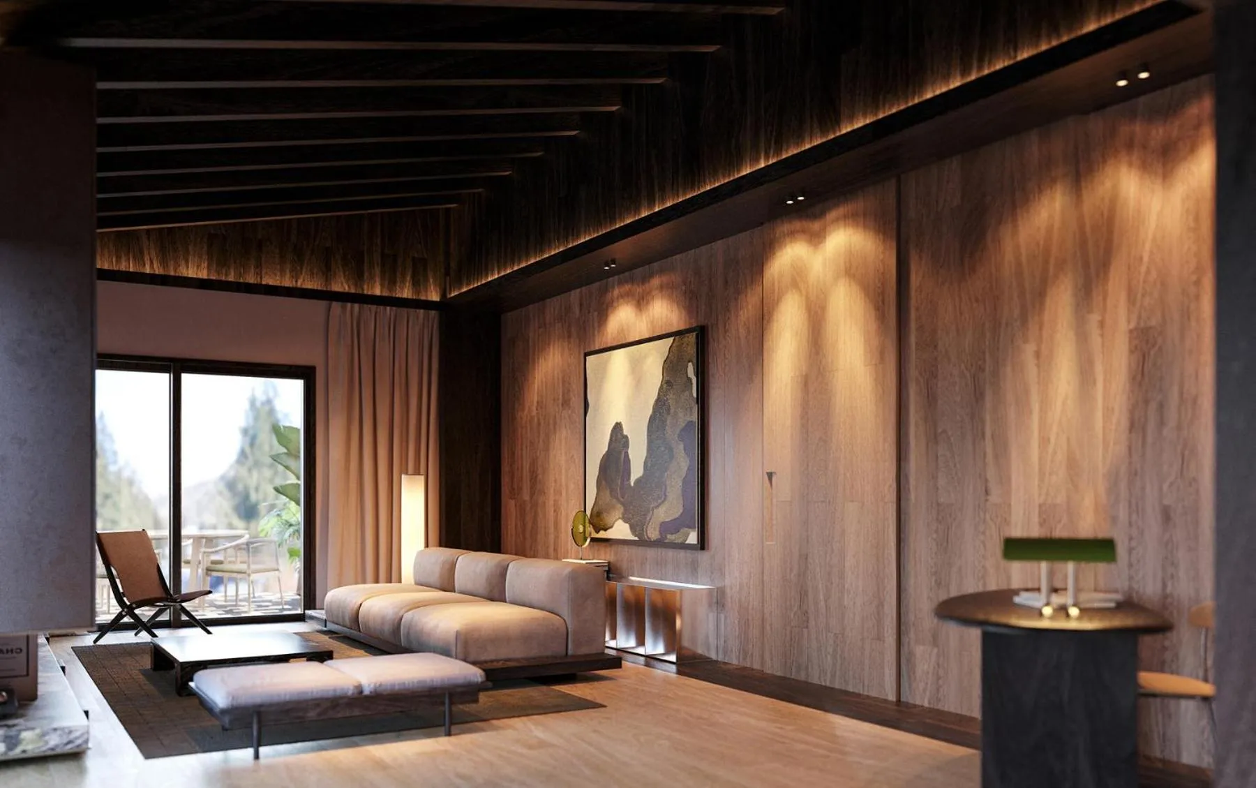 Living room in Aethos Hotel Monterosa