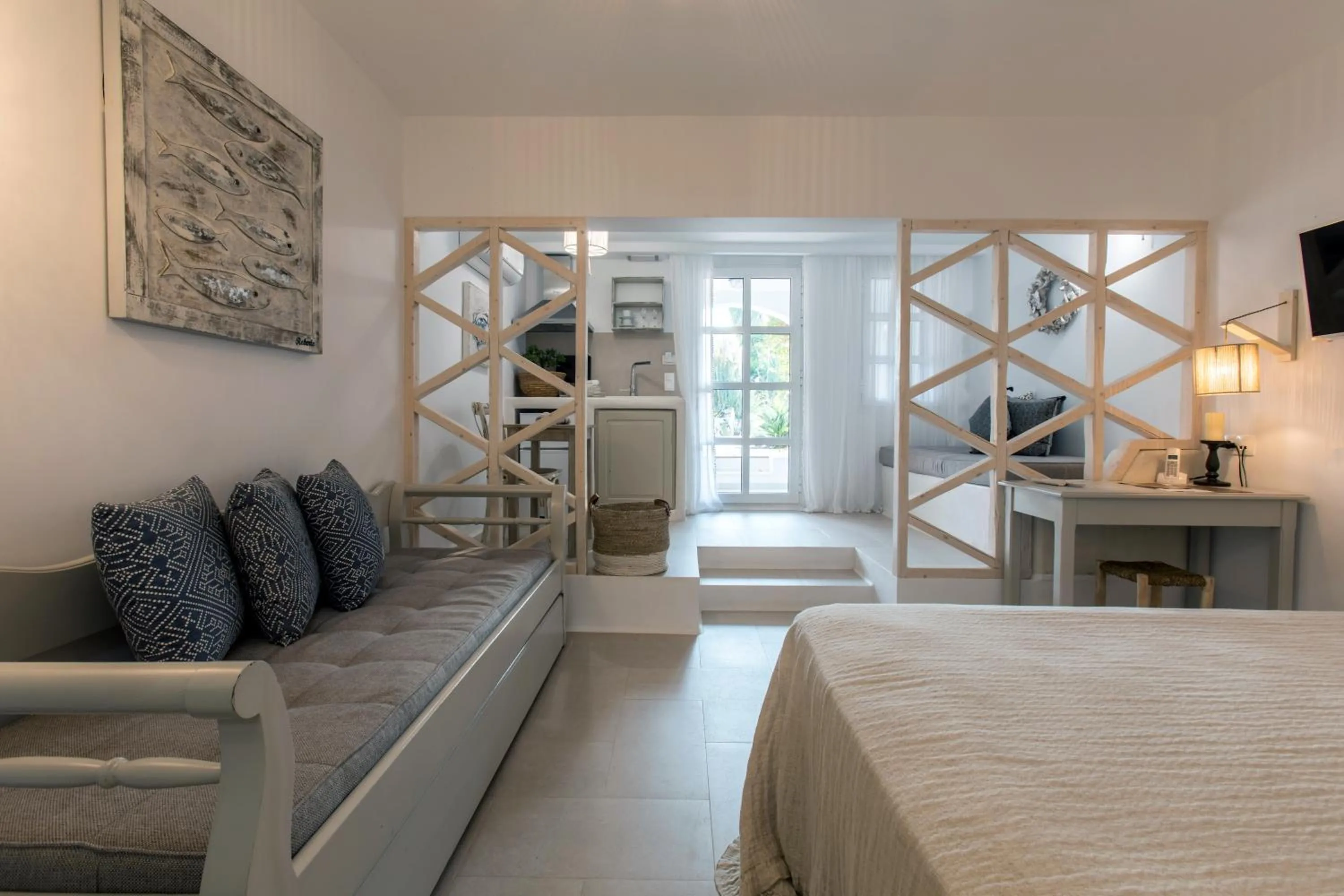 Photo of the whole room, Bed in Athina Studios and Suites Plaka
