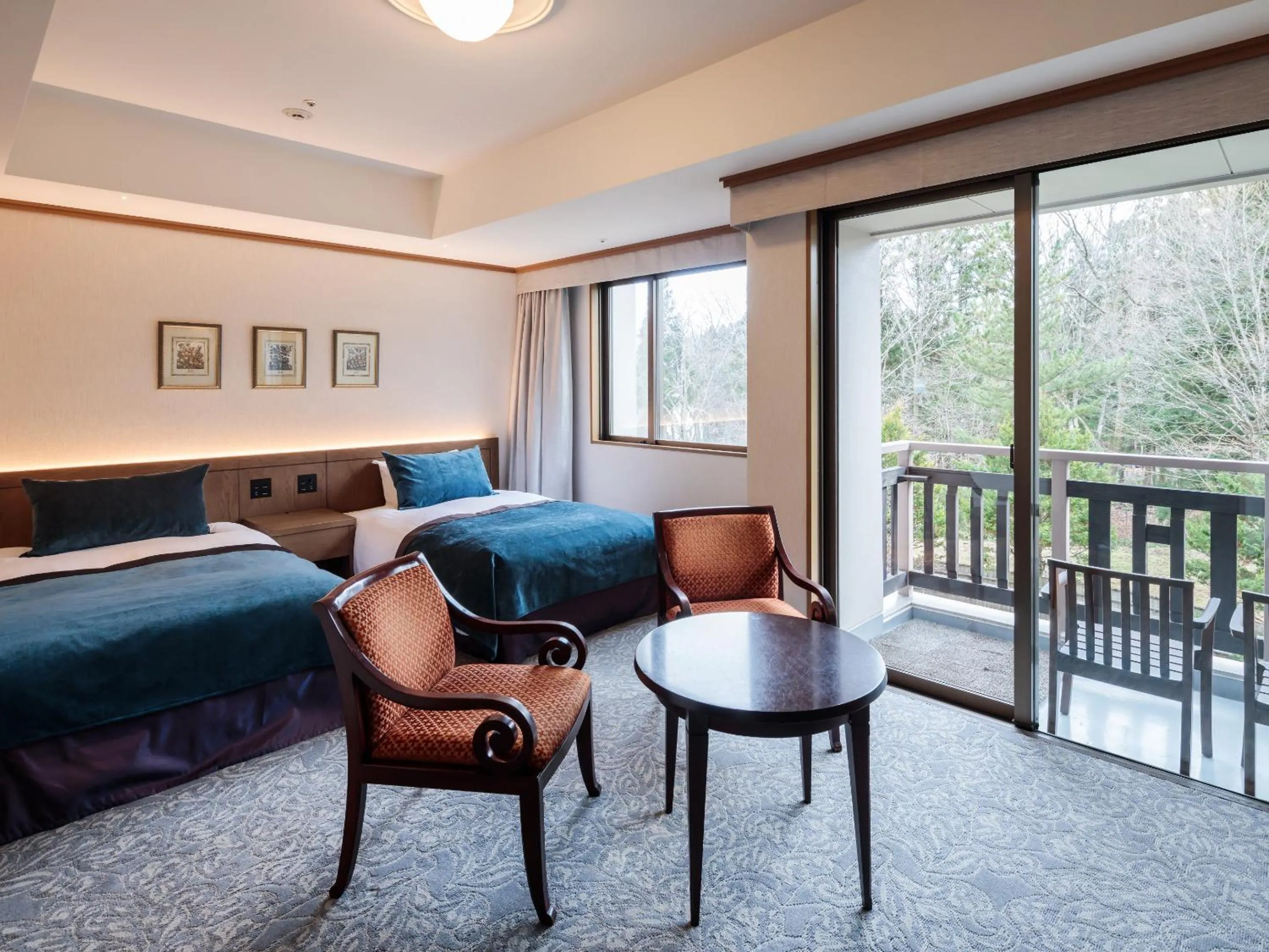 Bed in Hakuba Tokyu Hotel