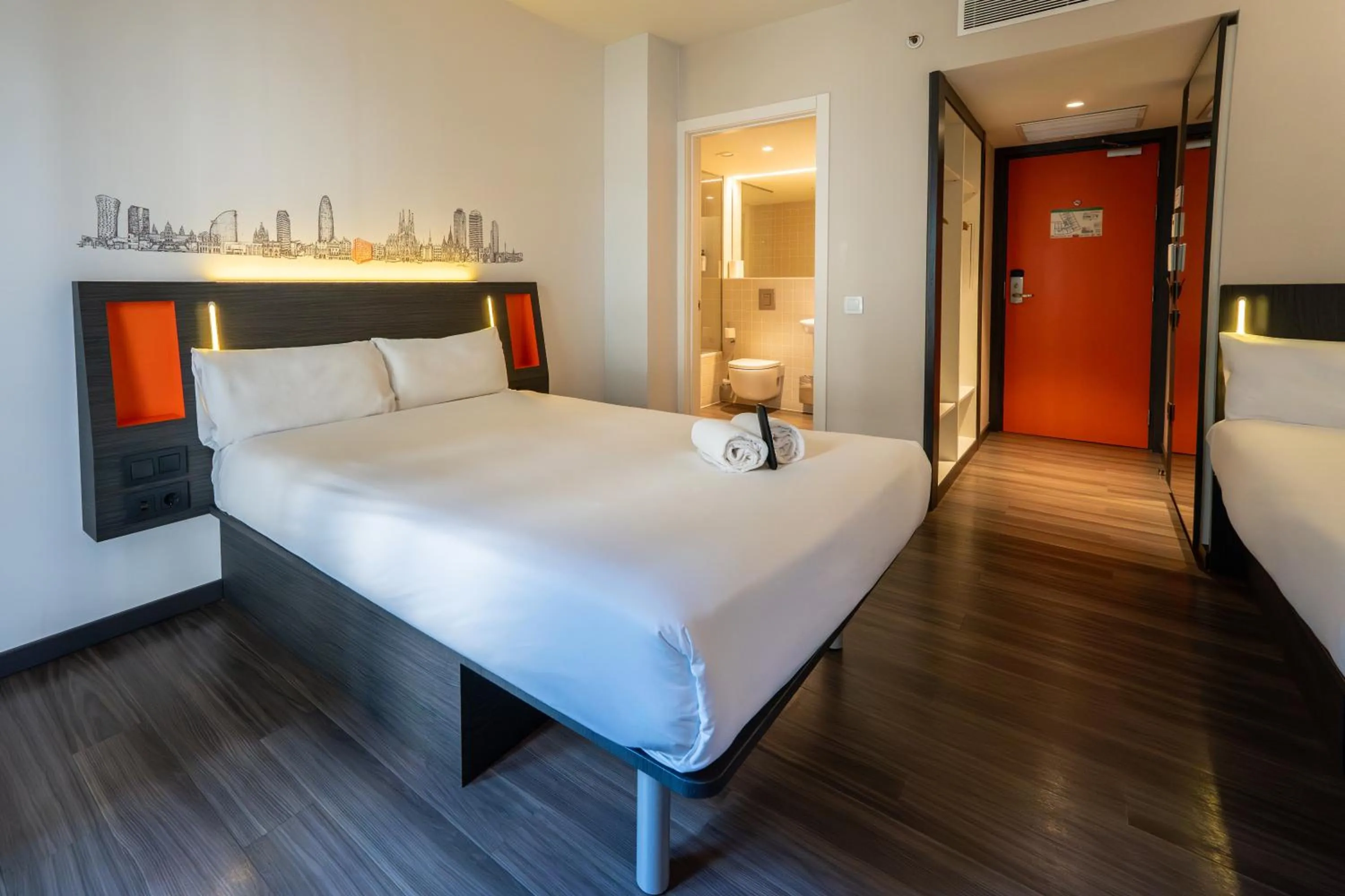 Bed in easyHotel Barcelona Fira