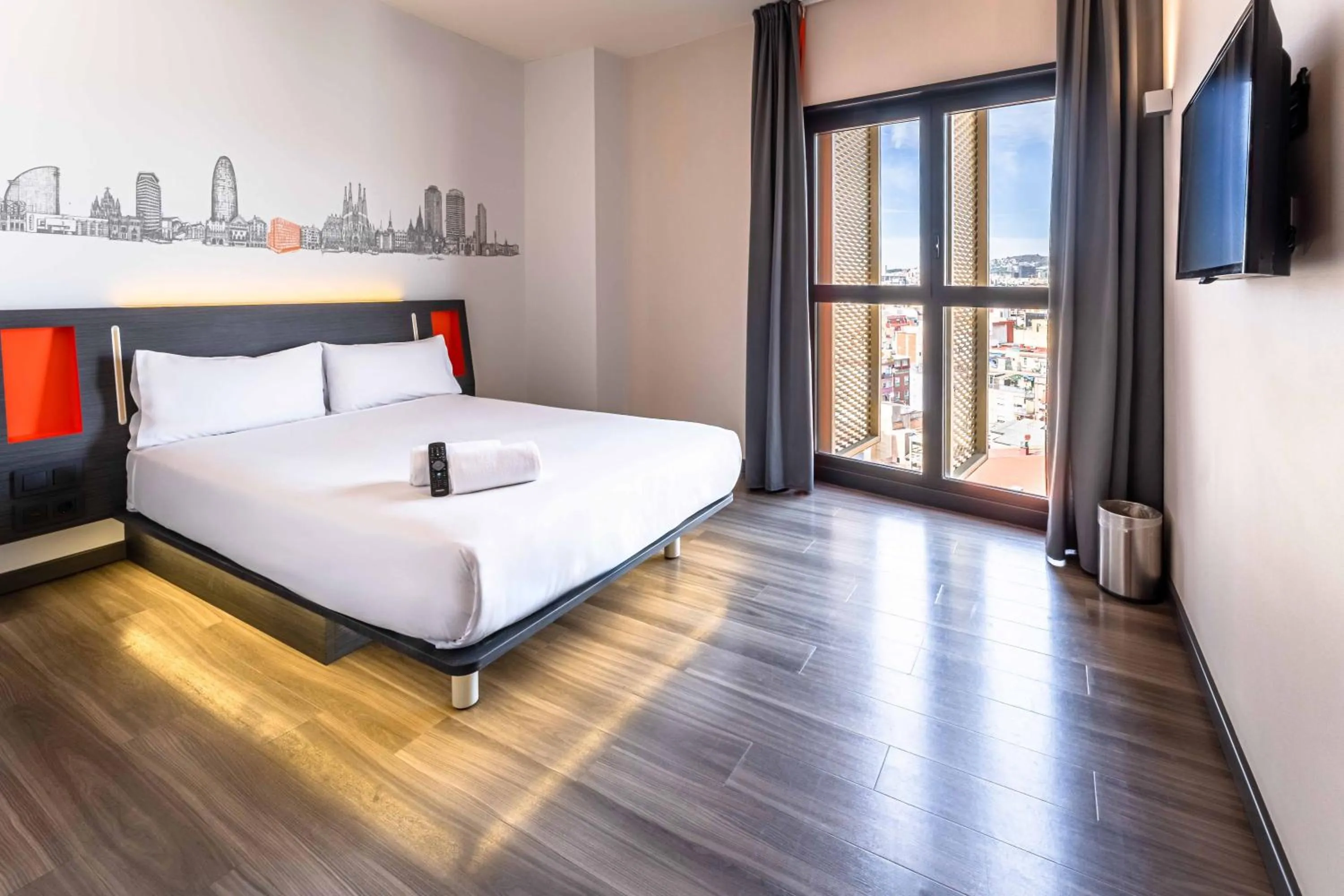Bed in easyHotel Barcelona Fira