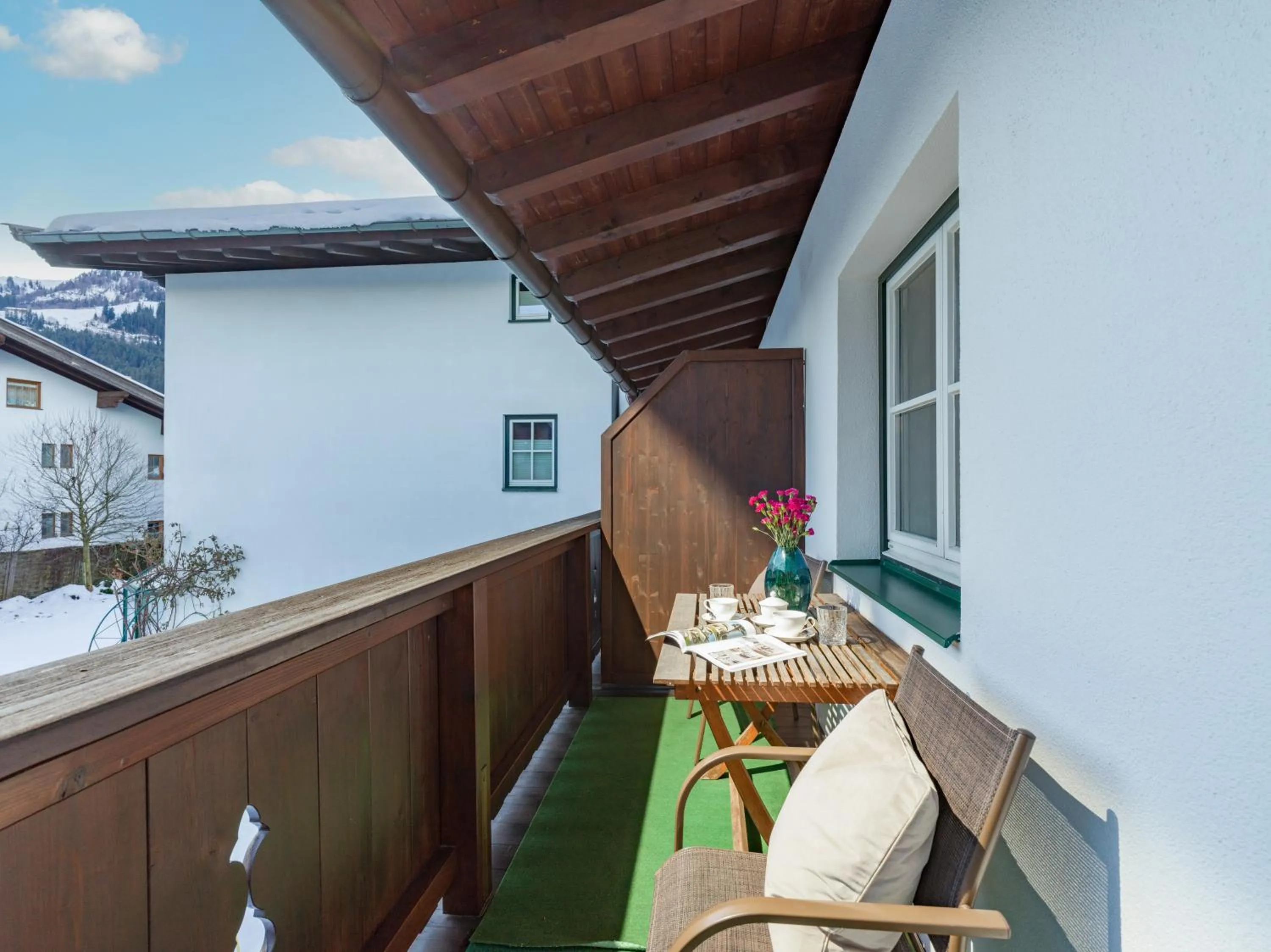 Balcony/Terrace in Alpen Glück Hotel Villa Lisa garni