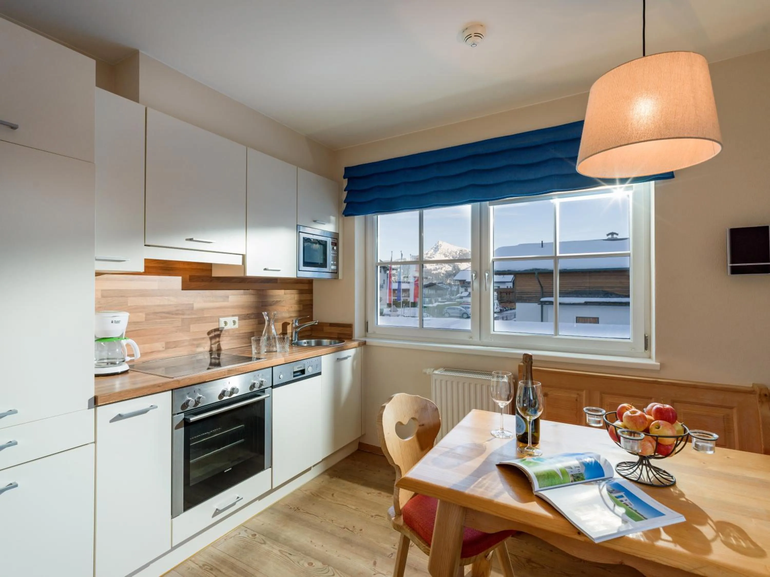 Kitchen or kitchenette in Alpen Glück Hotel Villa Lisa garni