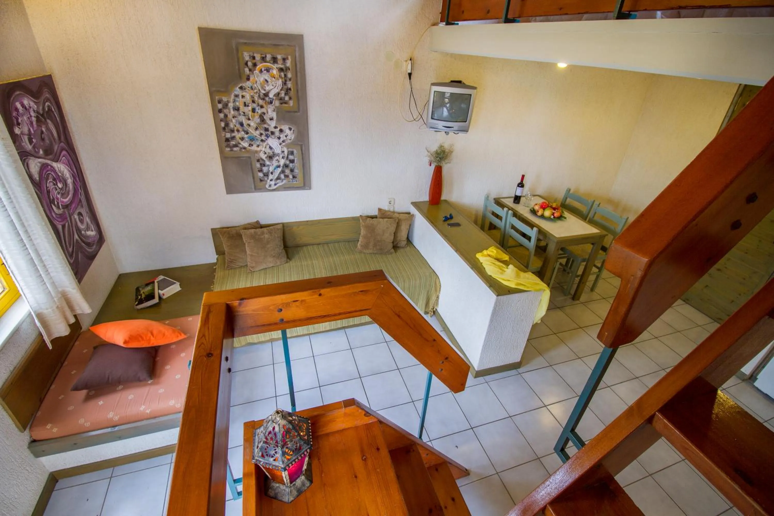 Living room in Lycasti Maisonettes