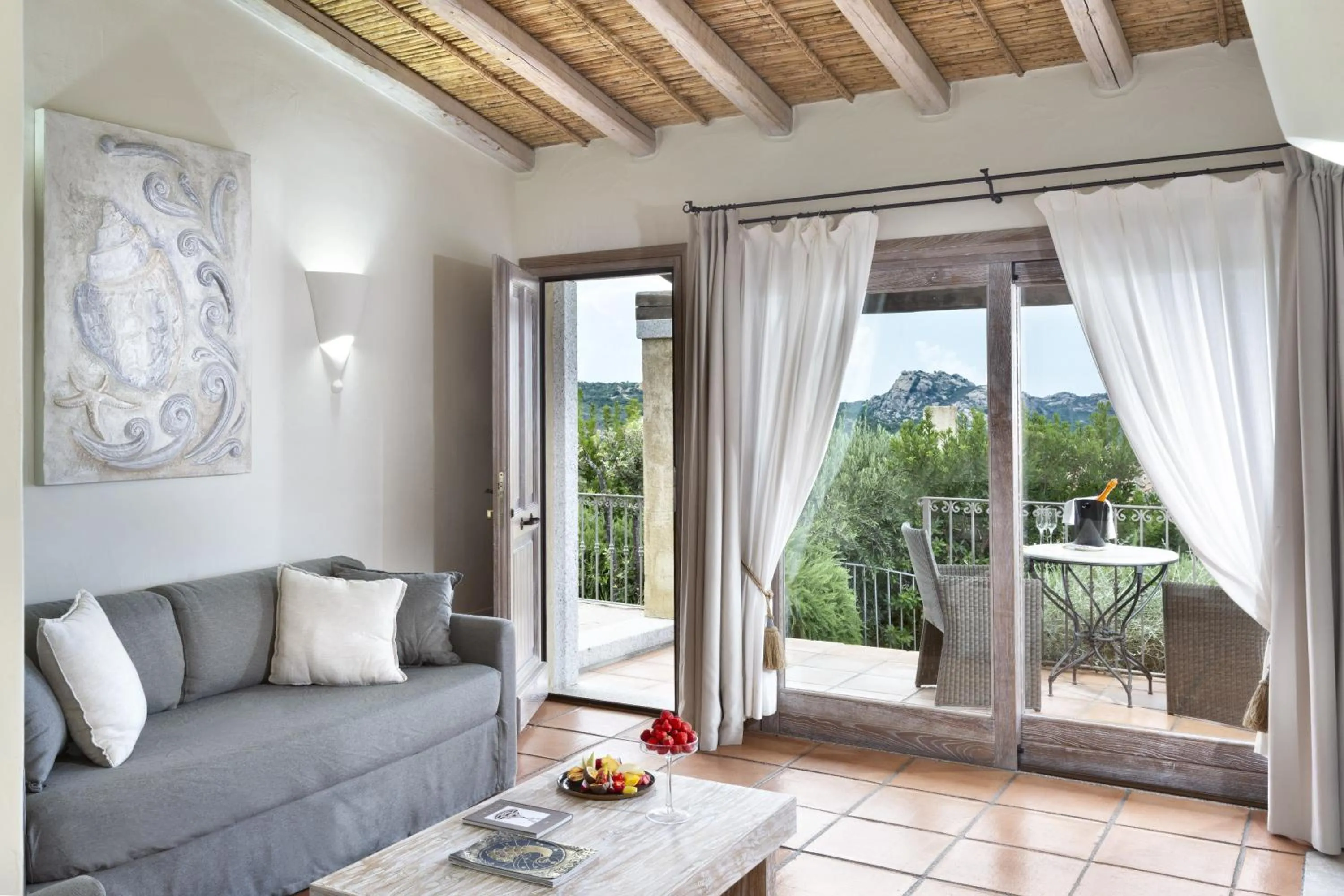 Seating area in Hotel Li Finistreddi