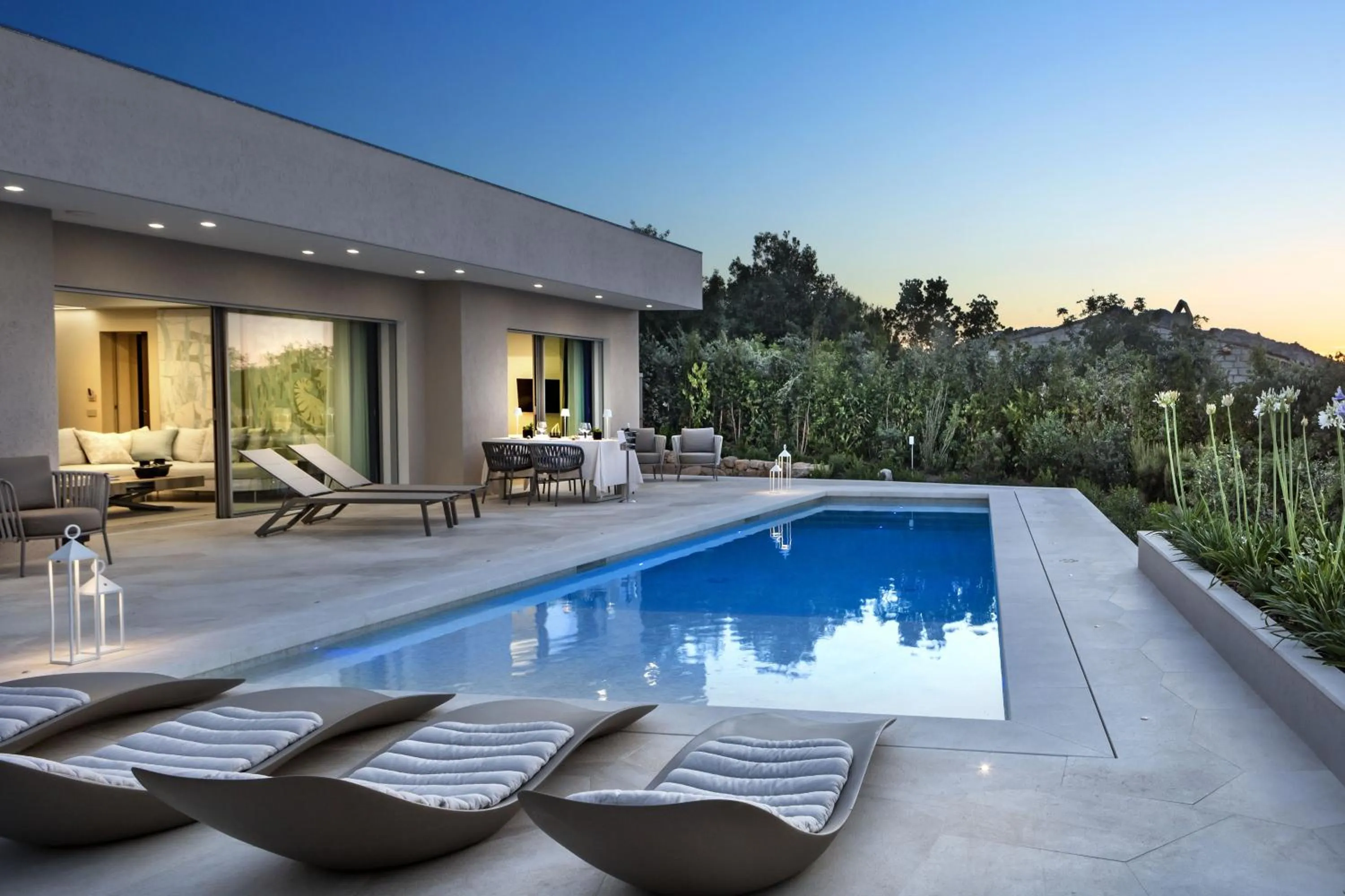 Swimming pool in Hotel Li Finistreddi