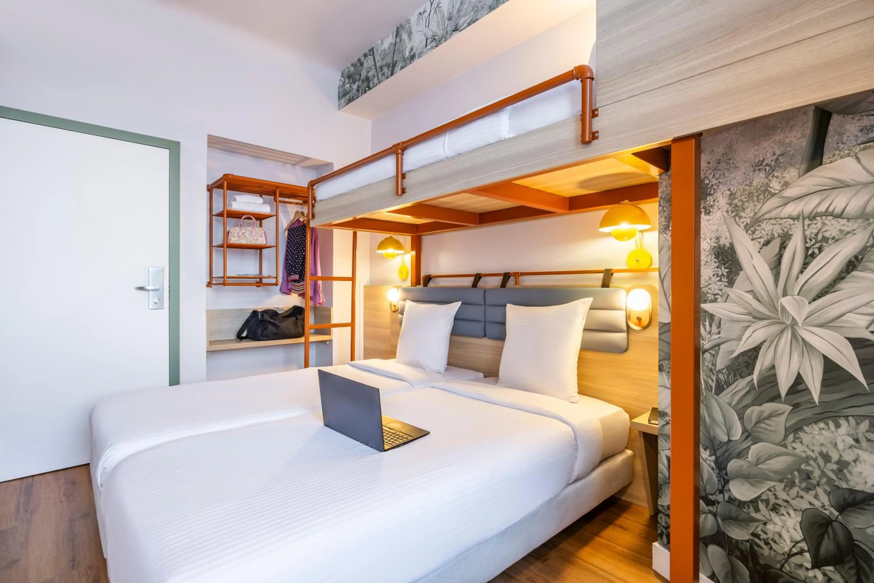 Bedroom, Bed in Hotel Siru Brussels