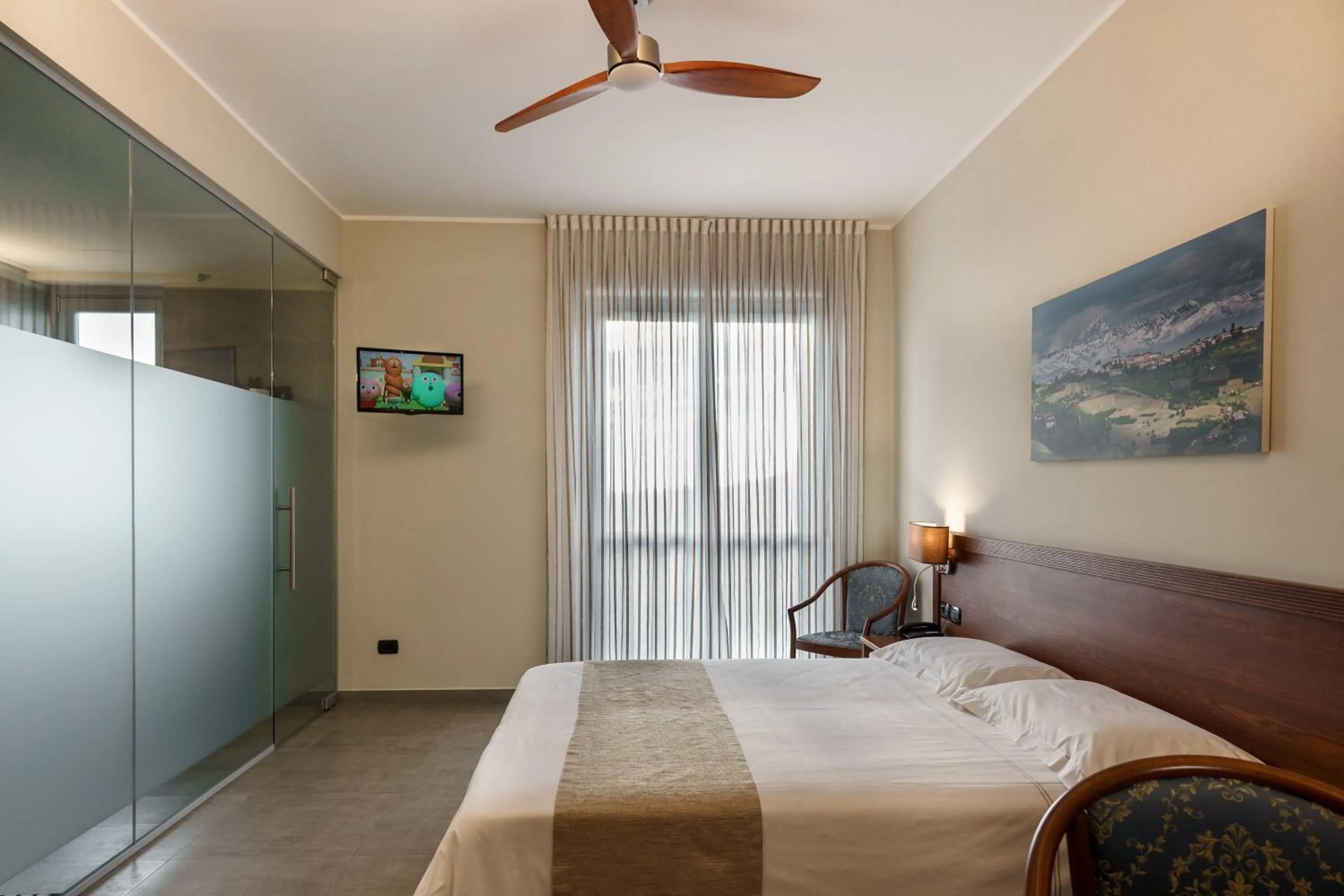 Bedroom, Bed in Hotel Il Grappolo D'Oro