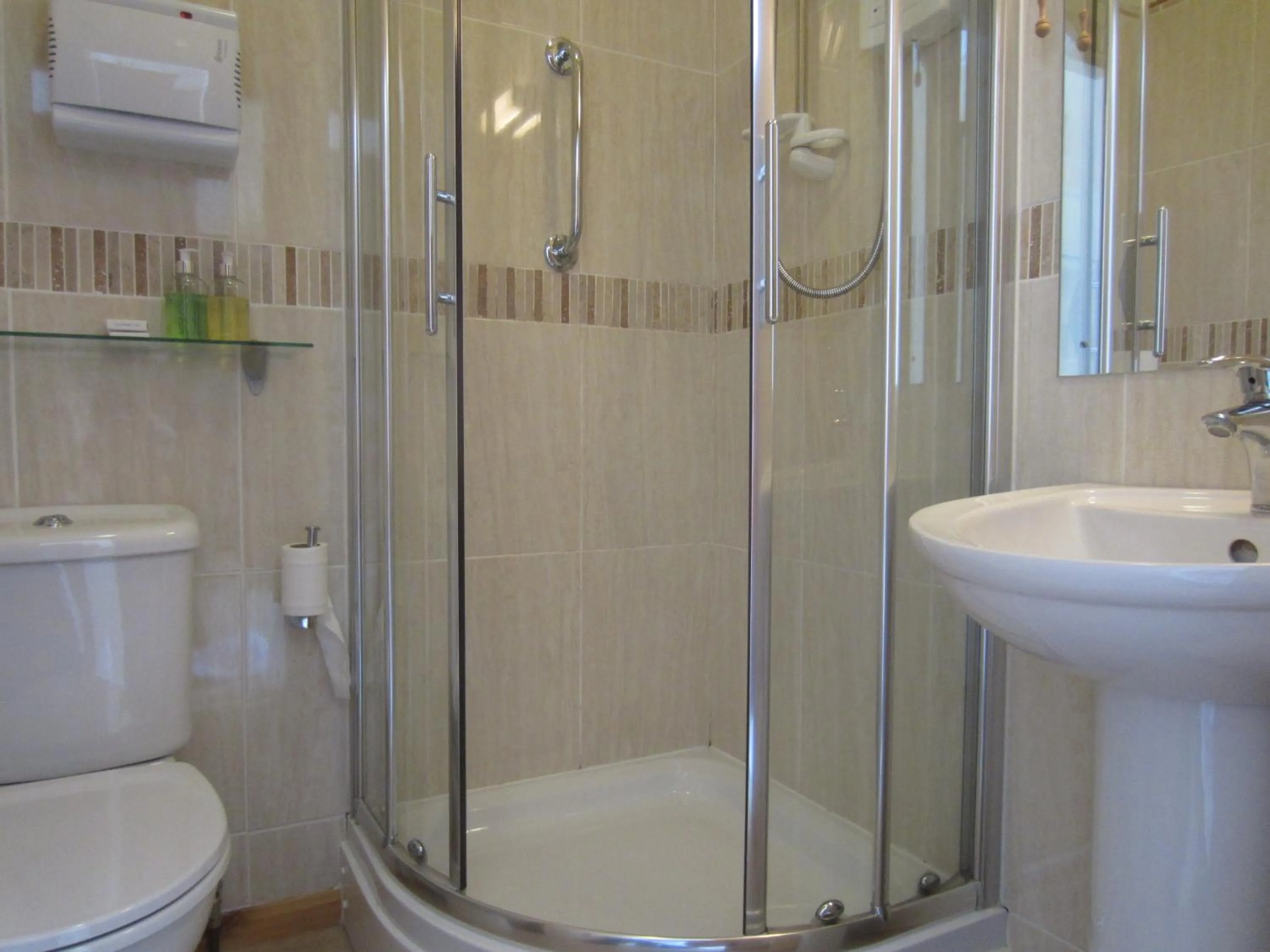 Shower in Gwrach Ynys Country Guest House