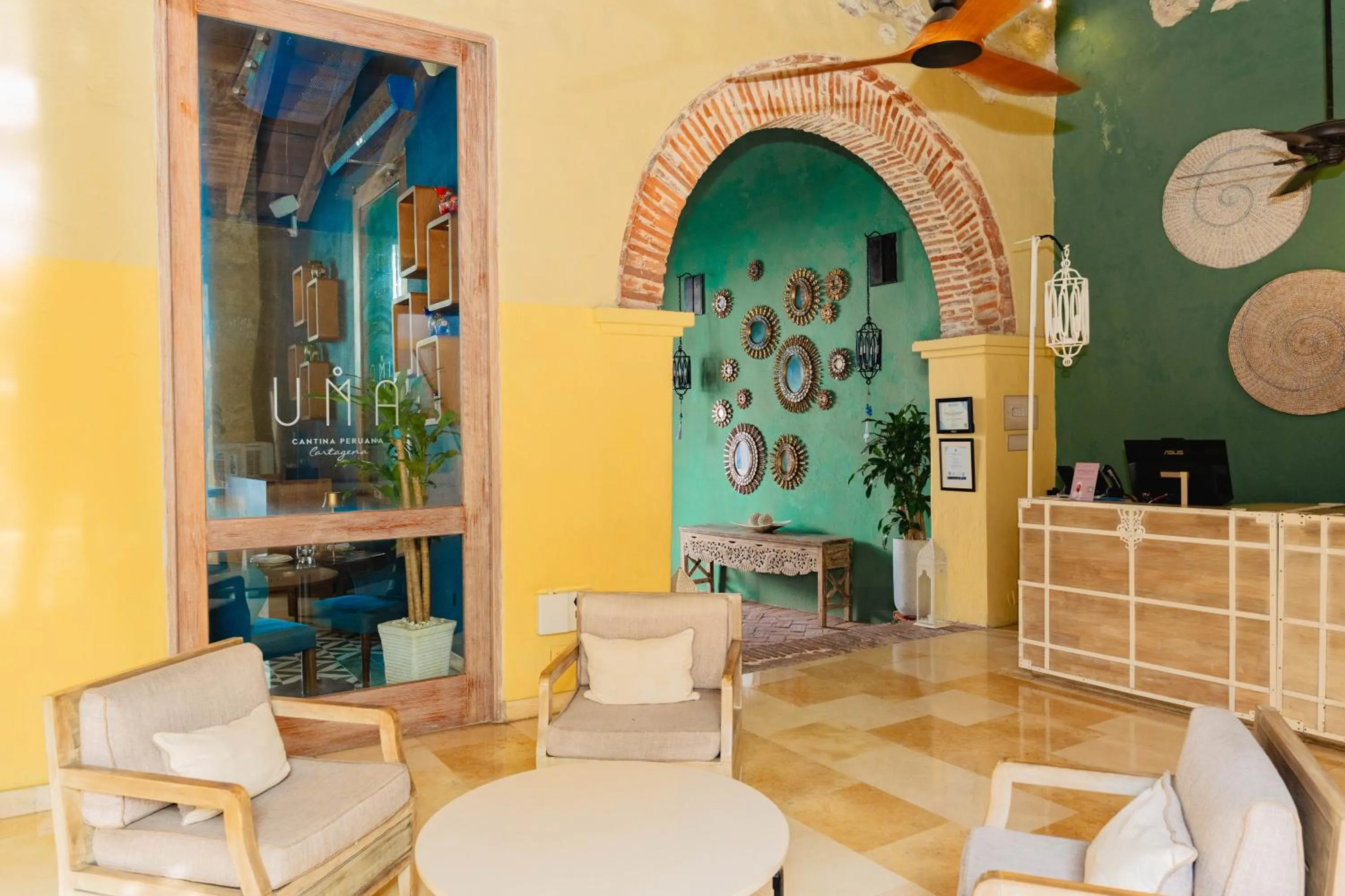 Lobby or reception in Nacar Hotel Cartagena, Curio Collection by Hilton